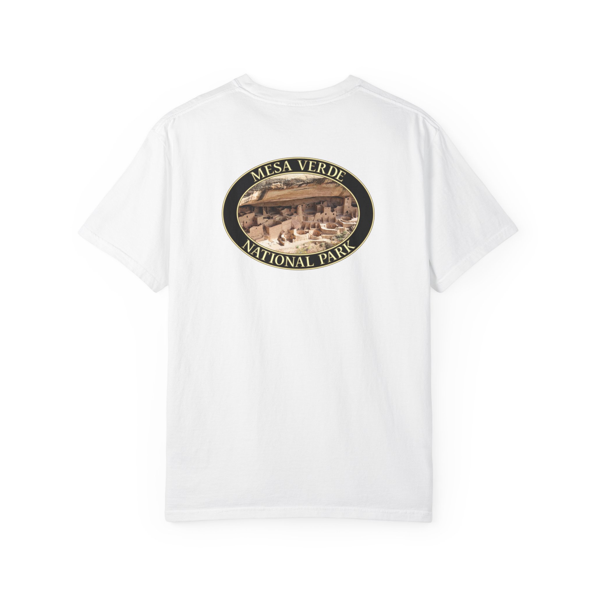 Cliff Palace at Mesa Verde National Park Scenic Photograph T-Shirt - Relaxed Fit, Garment Dyed Heavyweight Travel Tee - Image 6