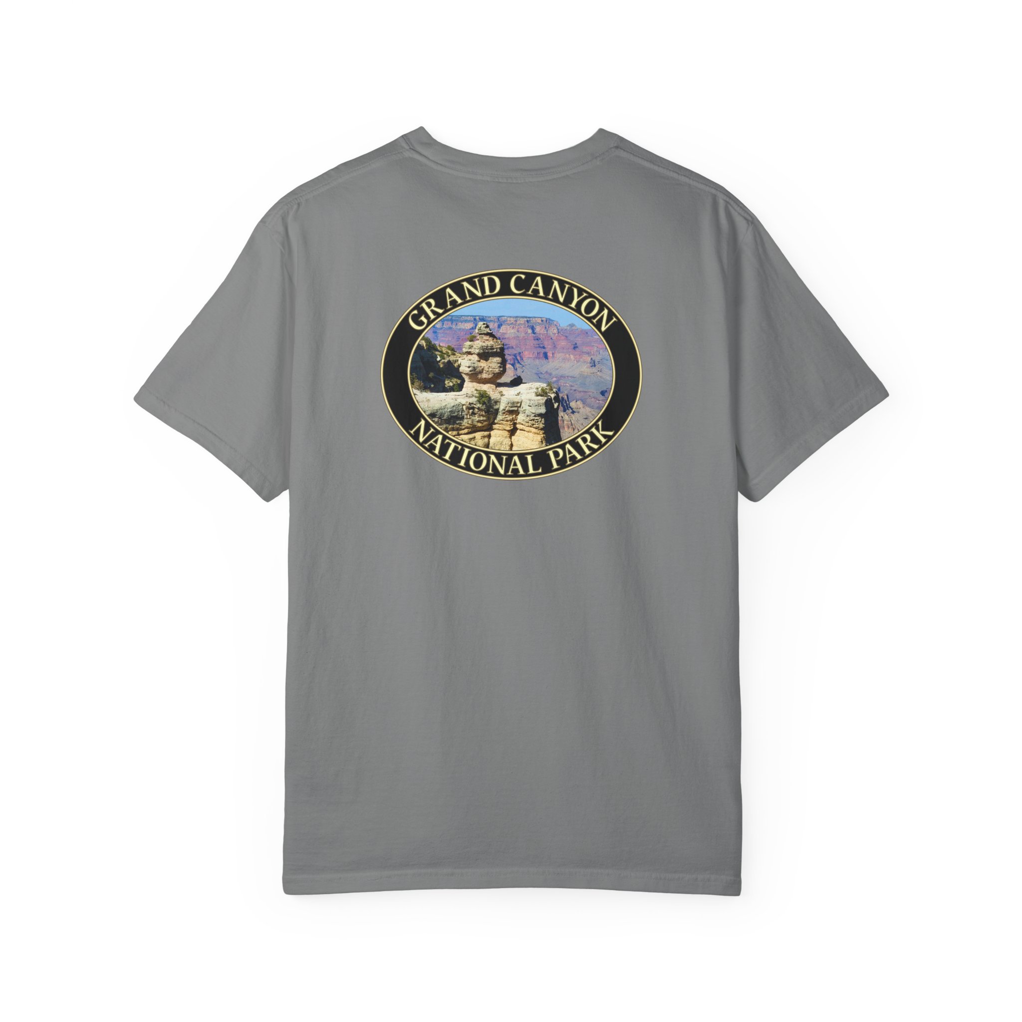 Duck Rock at Grand Canyon National Park Scenic T-Shirt - Relaxed Fit, Garment Dyed Heavyweight Travel Tee - Image 3