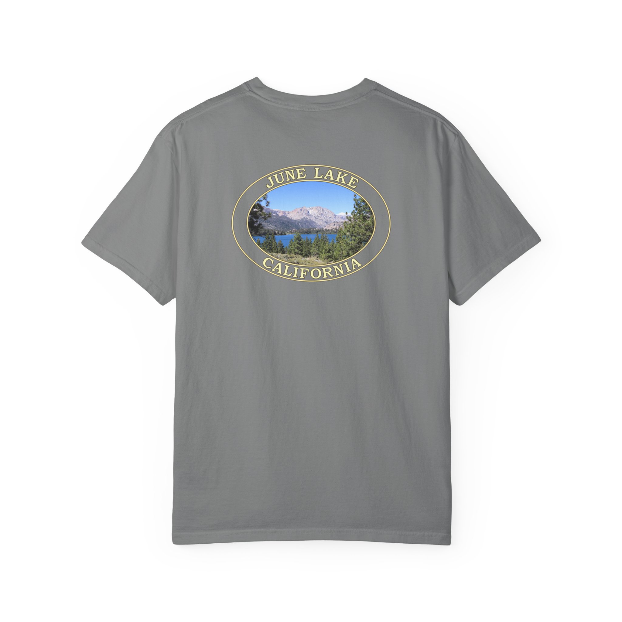 June Lake and Eastern Sierra Nevada Mountains Scenic California Nature Photography T-Shirt with Relaxed Fit, Garment Dyed Heavyweight Tee - Image 14