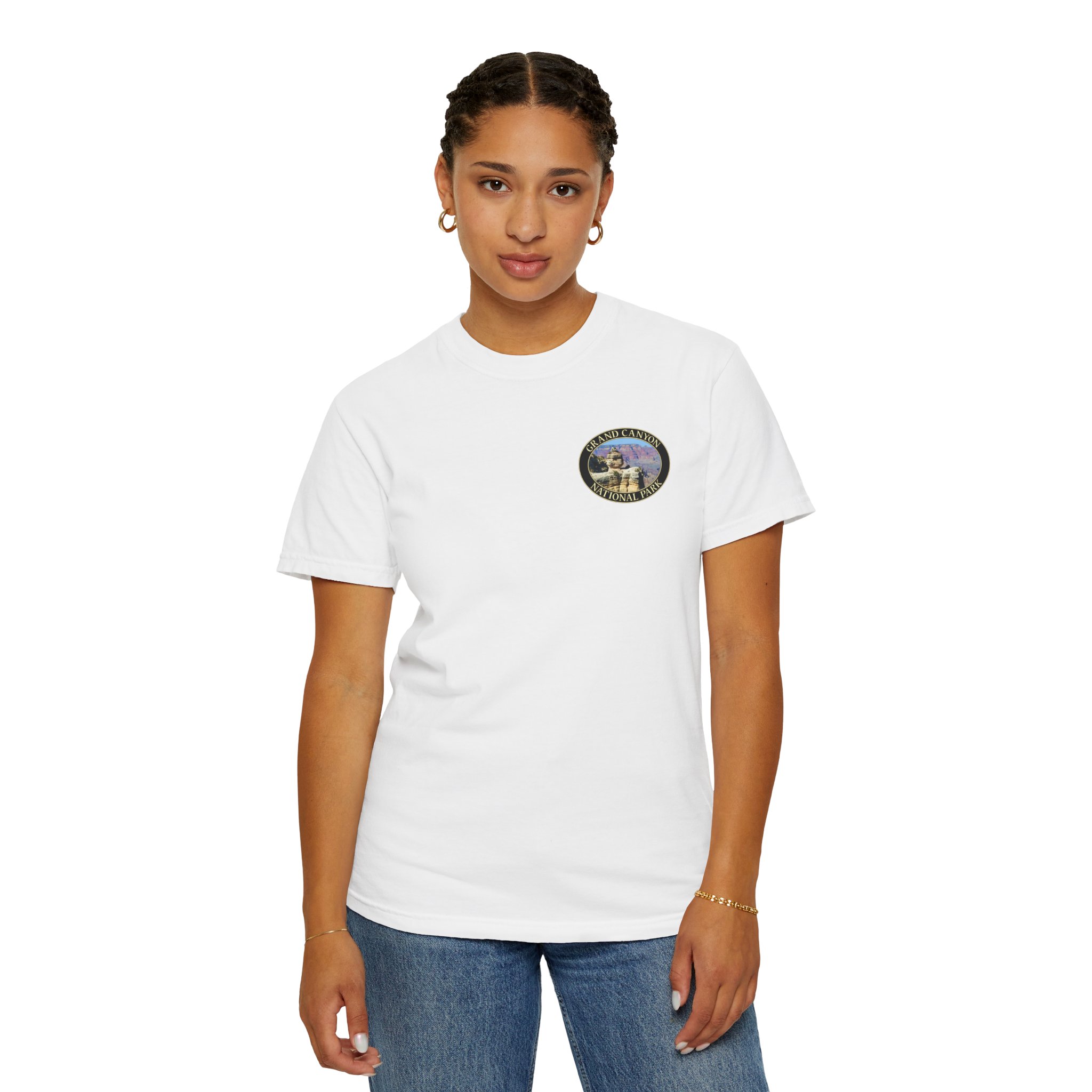 Duck Rock at Grand Canyon National Park Scenic T-Shirt - Relaxed Fit, Garment Dyed Heavyweight Travel Tee - Image 7