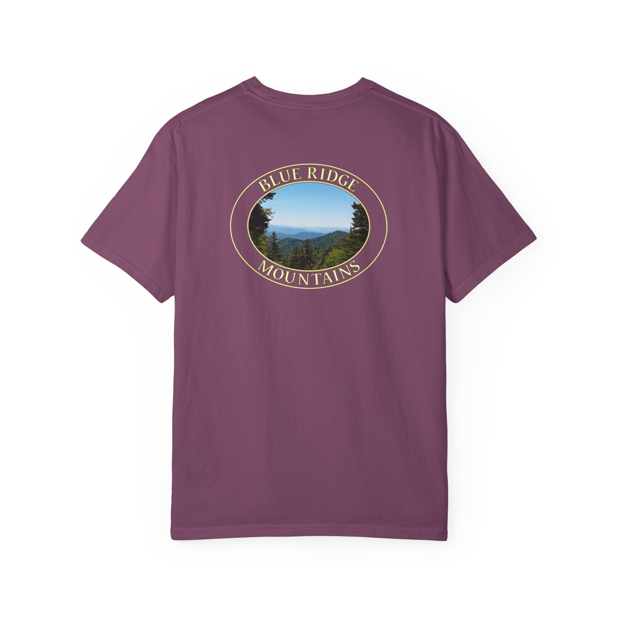 Blue Ridge Mountains of North Carolina Scenic Garment-Dyed Heavyweight T-Shirt with Relaxed Fit and Soft Cotton - Image 26