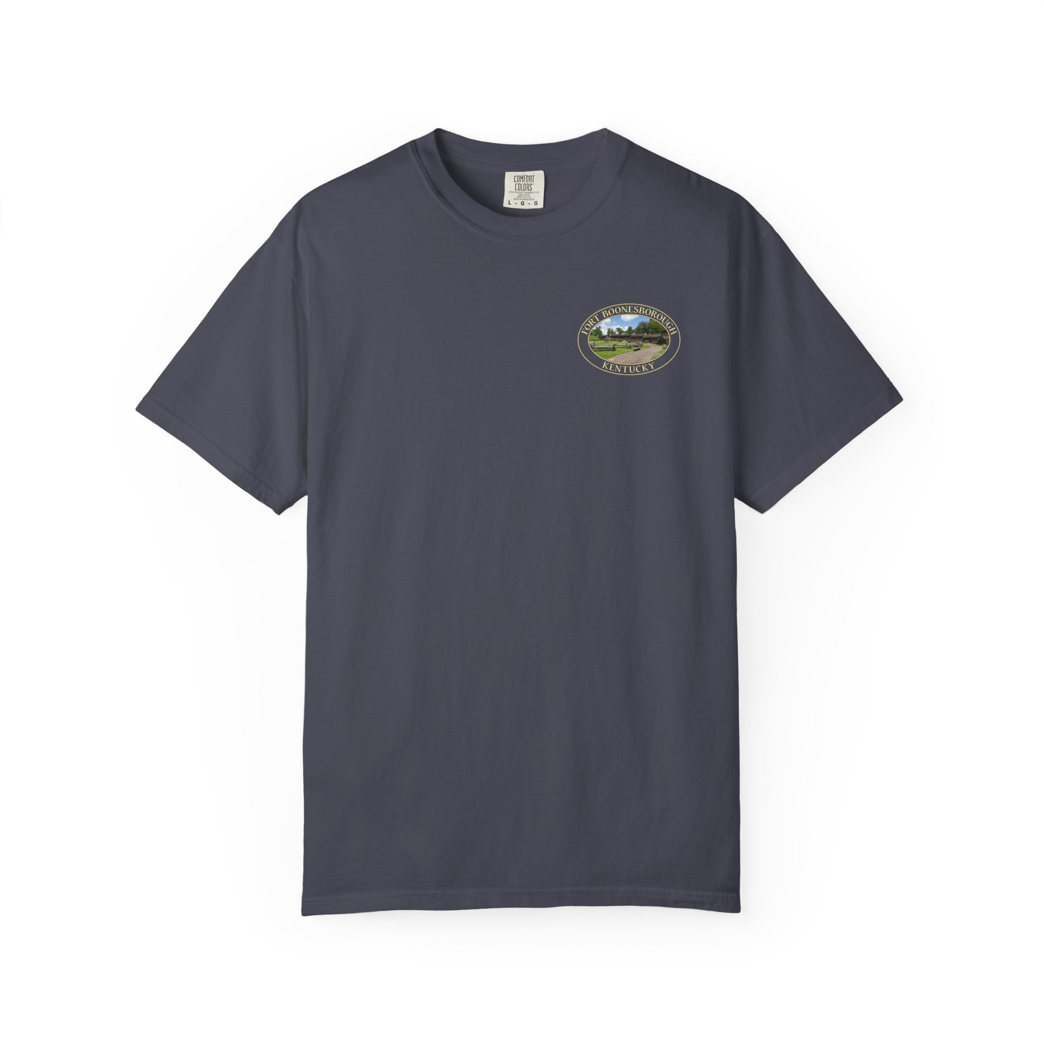 Historic Reproduction Buildings at Fort Boonesborough Kentucky Relaxed Fit Garment-Dyed Heavyweight T-Shirt for Outdoor and Travel Lovers - Image 21