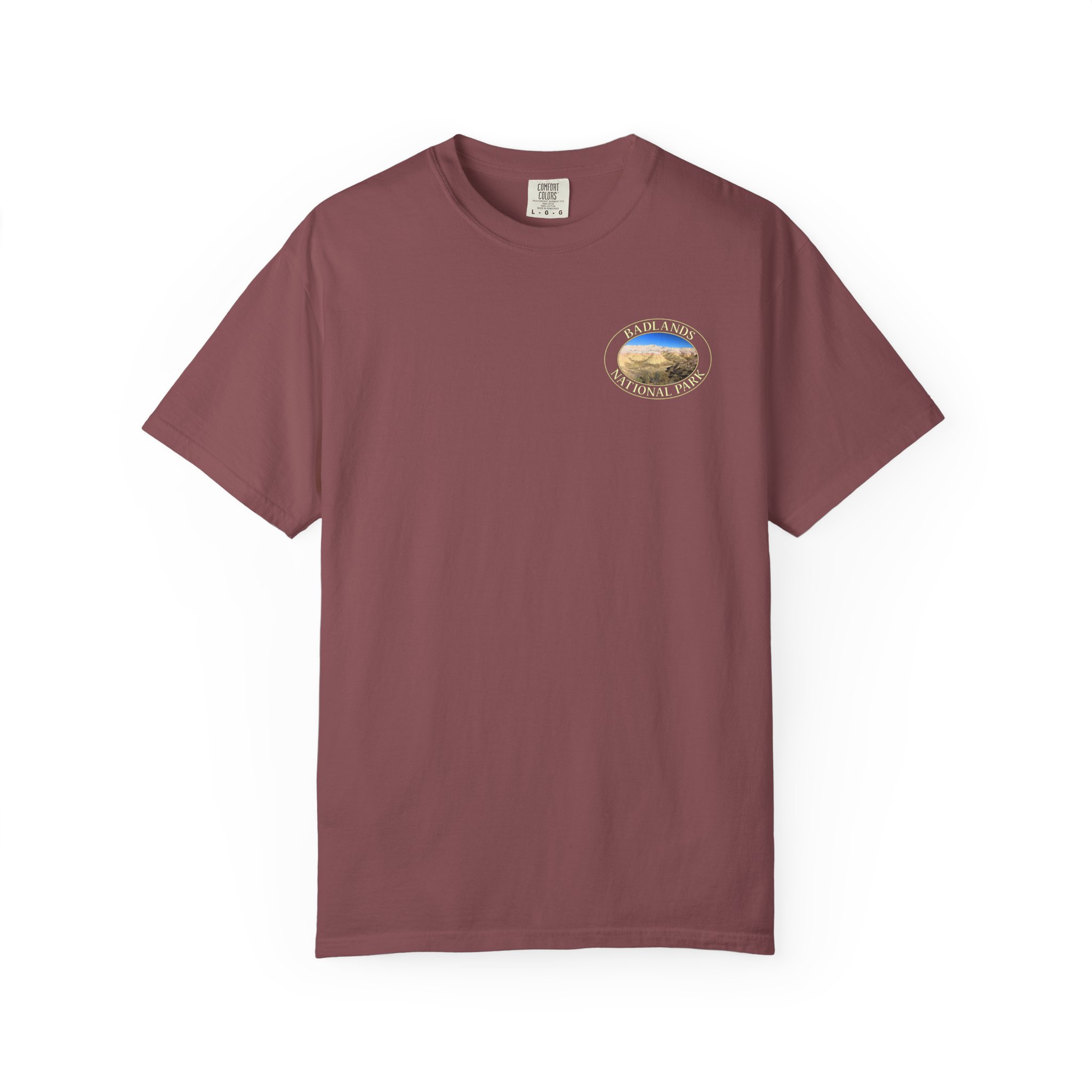 Yellow Mounds at Badlands National Park Scenic Garment-Dyed Heavyweight T-Shirt with Relaxed Fit - Image 9