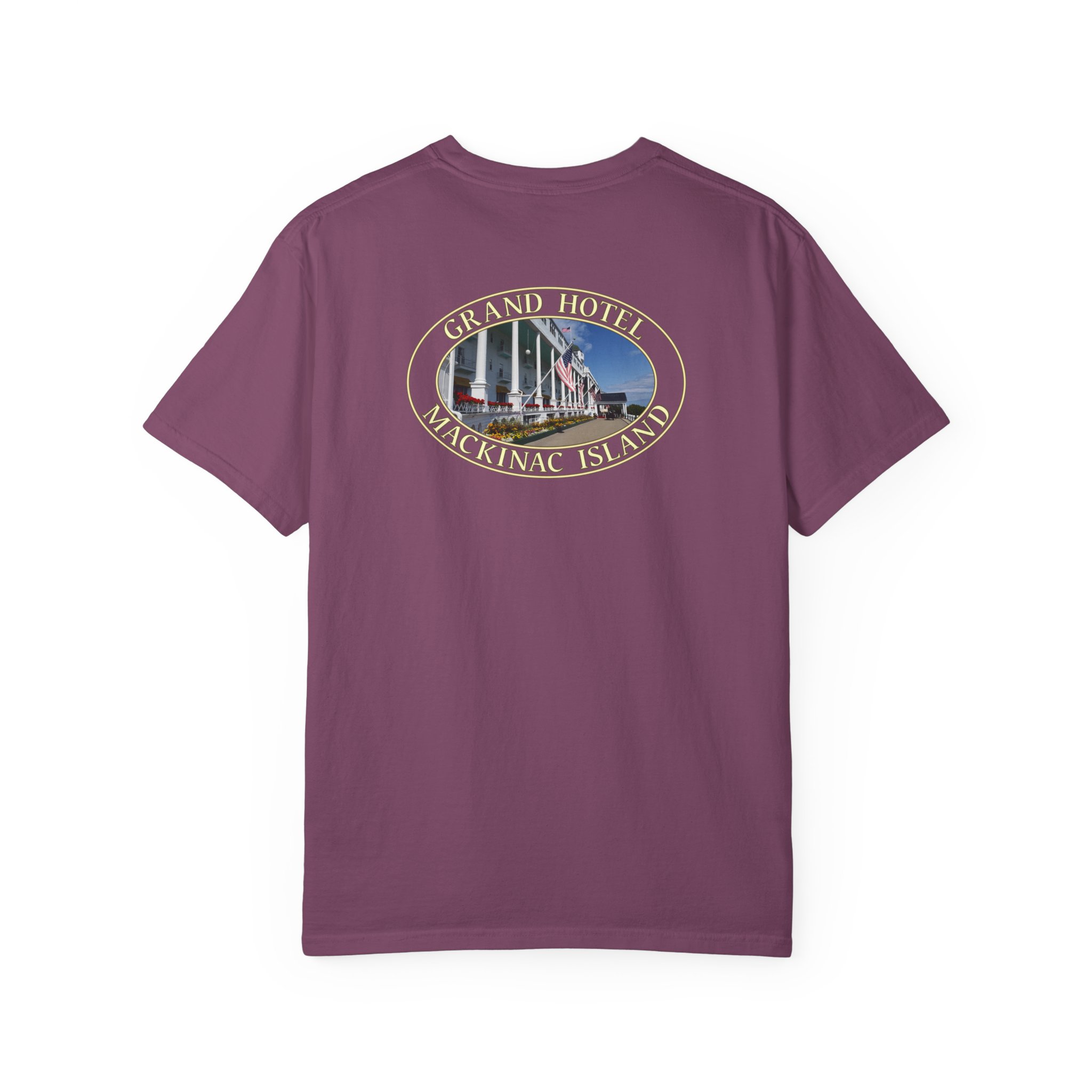 Grand Hotel on Mackinac Island Michigan Scenic Garment-Dyed Heavyweight T-Shirt with Relaxed Fit - Image 26
