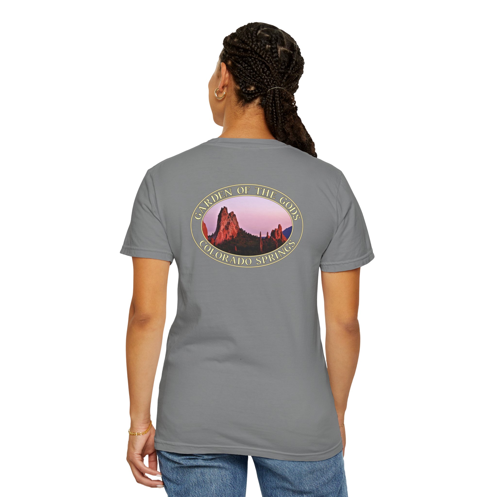 Unique Rock Formations at Garden of the Gods in Colorado Springs Scenic Garment-Dyed Heavyweight T-Shirt - Image 16