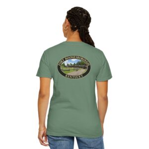 Historic Fort Boonesborough Kentucky Scenic Photograph T-Shirt - Relaxed Fit Garment Dyed Heavyweight Cotton Tee
