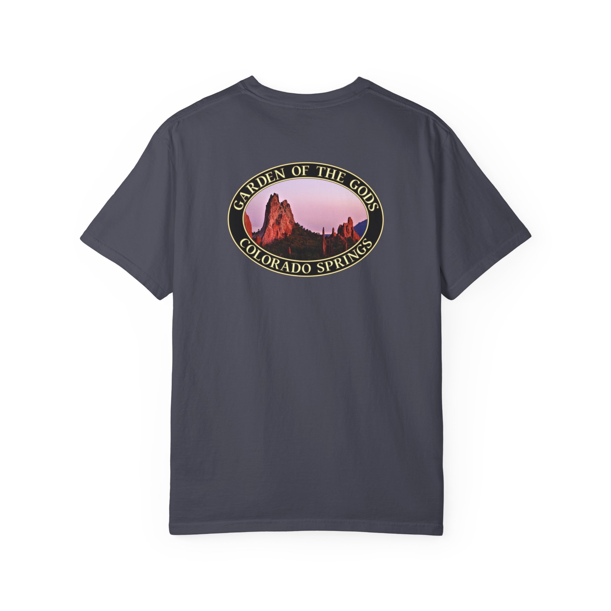 Unique Rock Formations at Garden of the Gods Colorado Springs Garment-Dyed Heavyweight T-Shirt with Relaxed Fit - Image 26