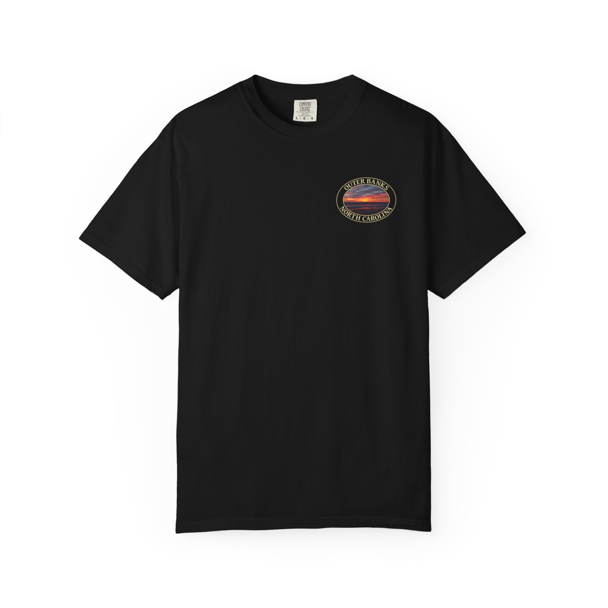 Sunrise Over Atlantic Ocean Outer Banks North Carolina Relaxed Fit Garment-Dyed Heavyweight T-Shirt - Image 17
