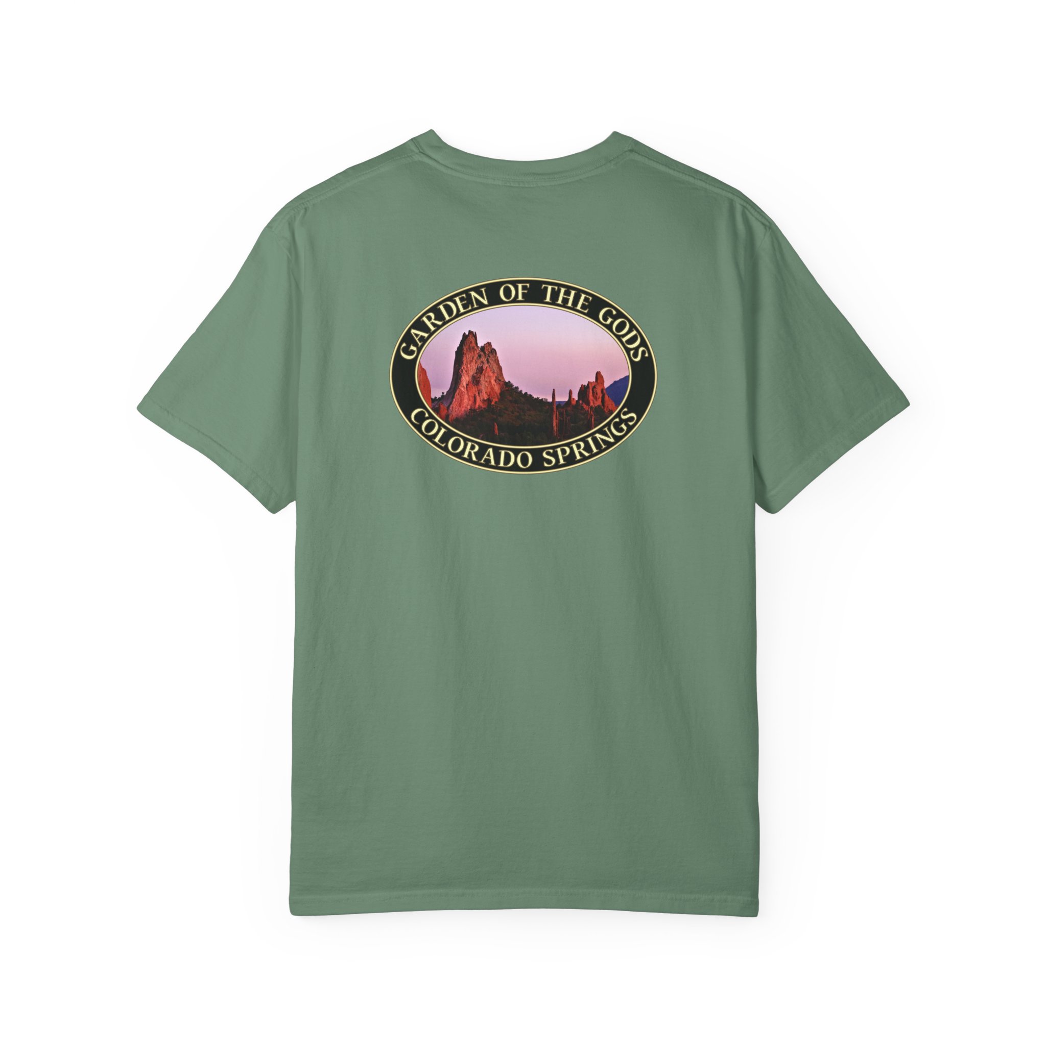 Unique Rock Formations at Garden of the Gods Colorado Springs Garment-Dyed Heavyweight T-Shirt with Relaxed Fit - Image 18