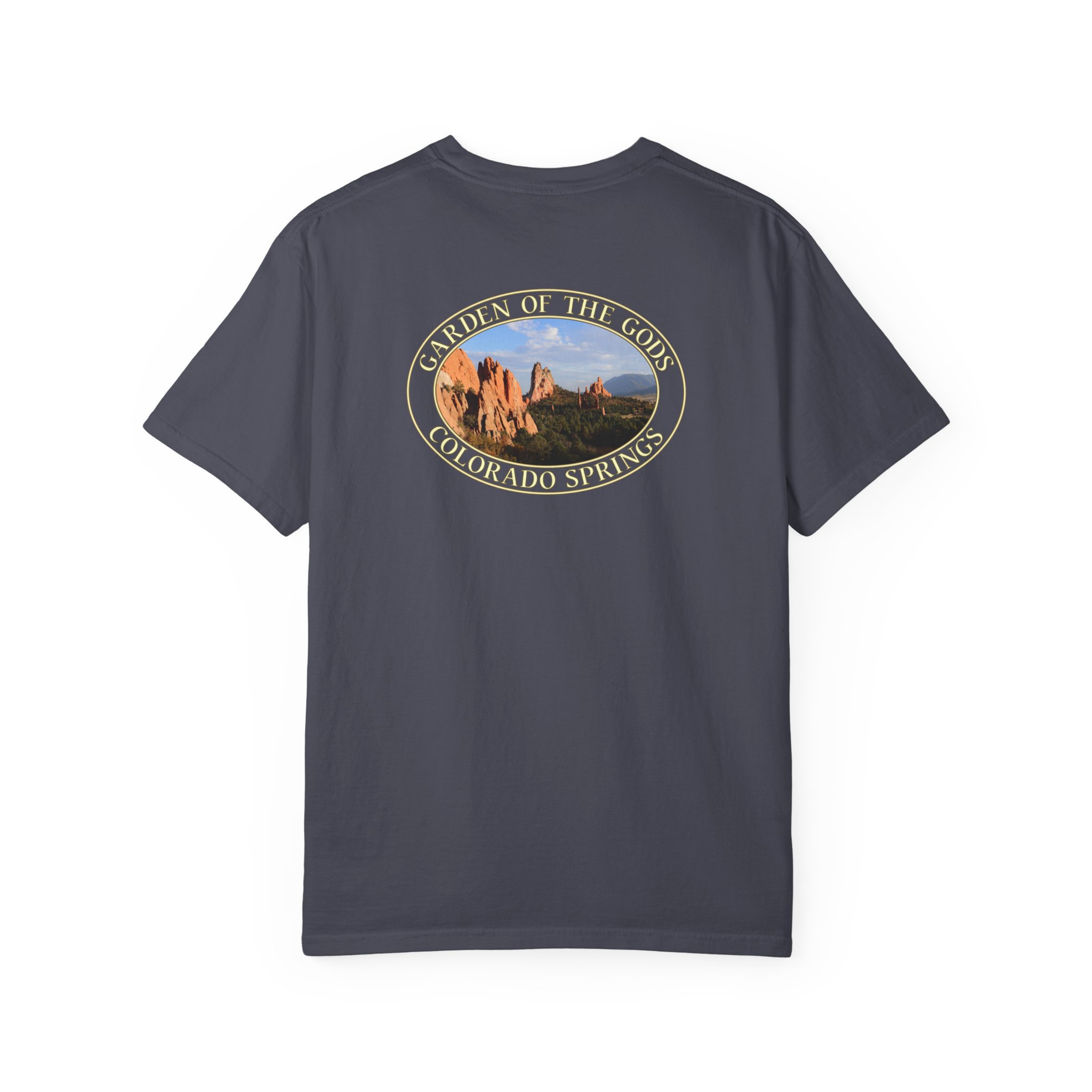 Unique Rock Formations at Garden of the Gods Colorado Springs Relaxed Fit Garment-Dyed Heavyweight T-Shirt - Image 3