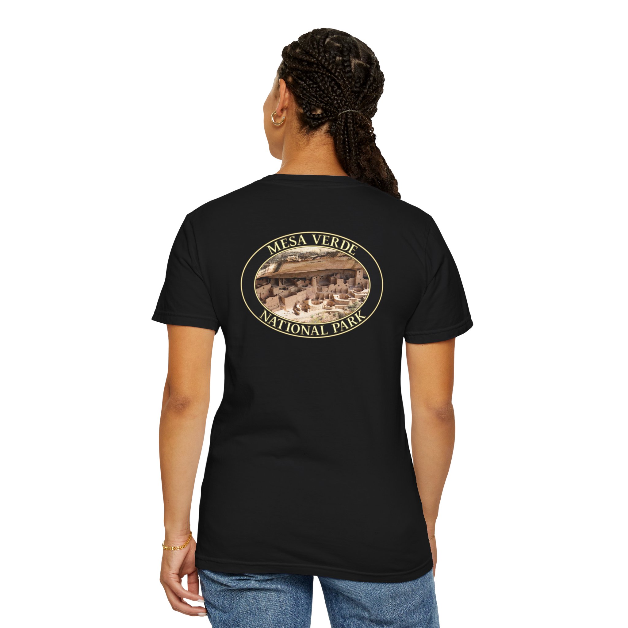 Cliff Palace at Mesa Verde National Park Scenic Photograph T-Shirt - Relaxed Fit, Garment Dyed Heavyweight Travel Tee - Image 20