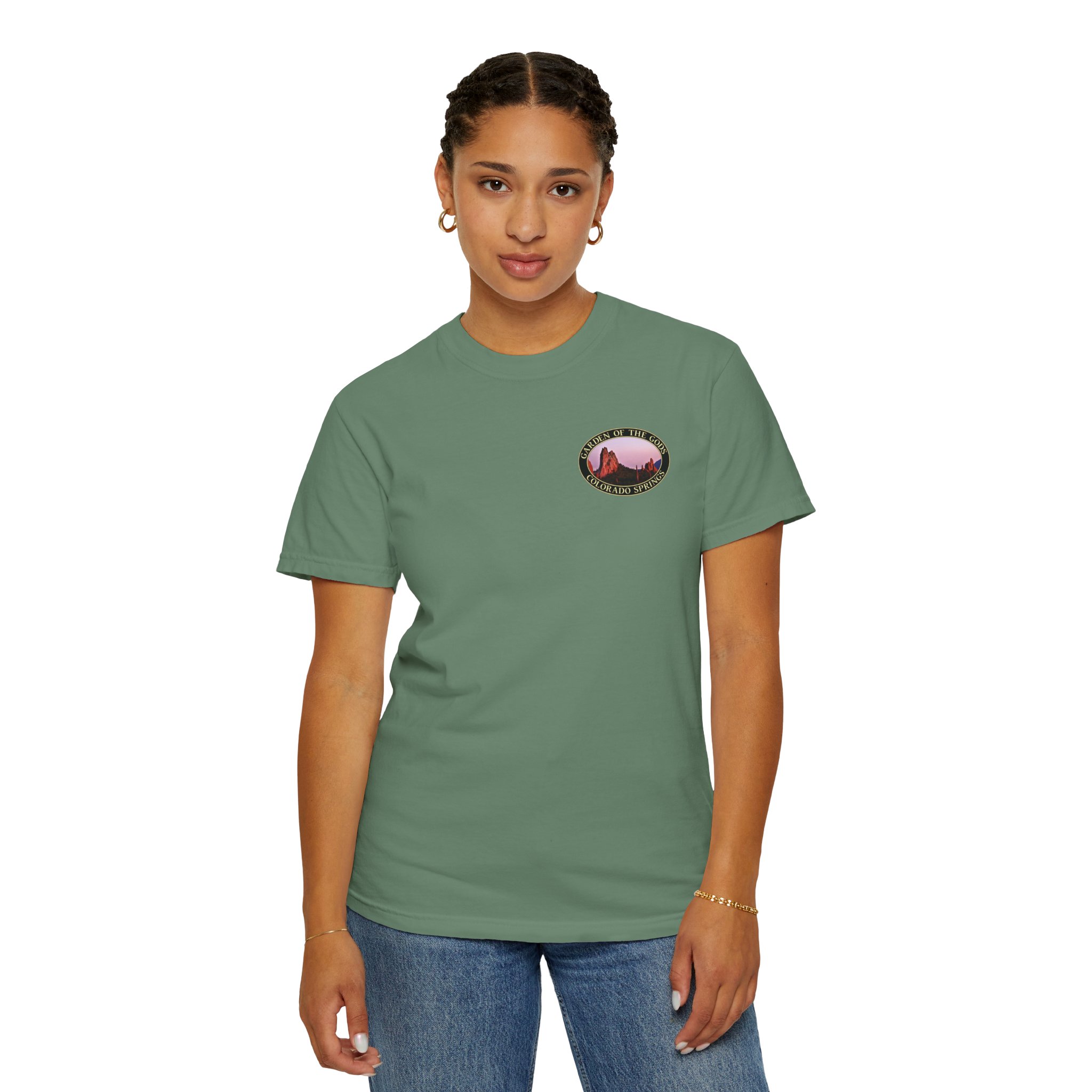 Unique Rock Formations at Garden of the Gods Colorado Springs Garment-Dyed Heavyweight T-Shirt with Relaxed Fit - Image 19
