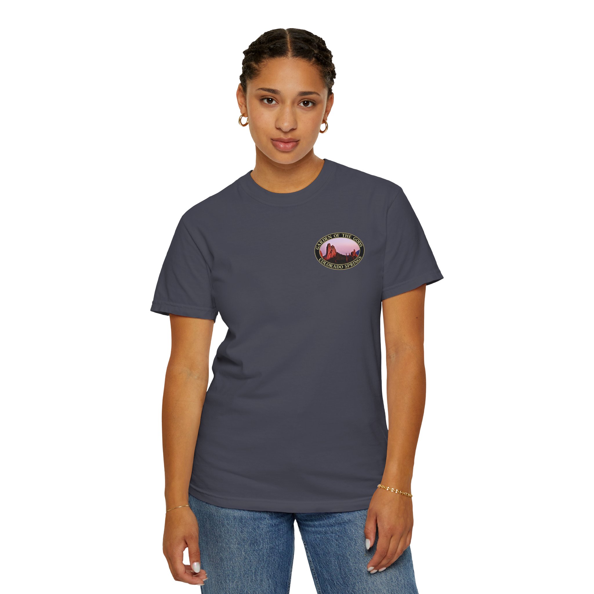 Unique Rock Formations at Garden of the Gods Colorado Springs Garment-Dyed Heavyweight T-Shirt with Relaxed Fit - Image 27
