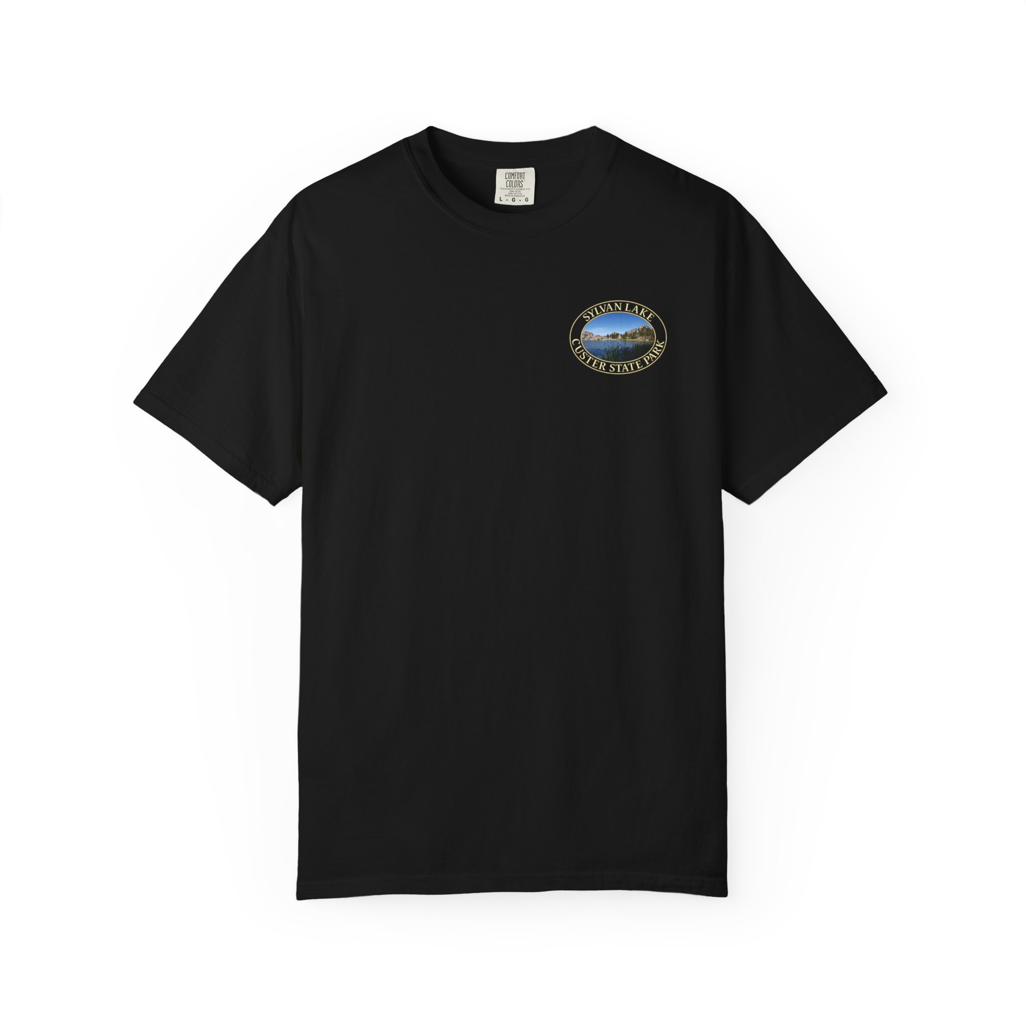 Sylvan Lake at Custer State Park South Dakota Scenic Travel T-Shirt – Soft Garment-Dyed Heavyweight Tee - Image 21