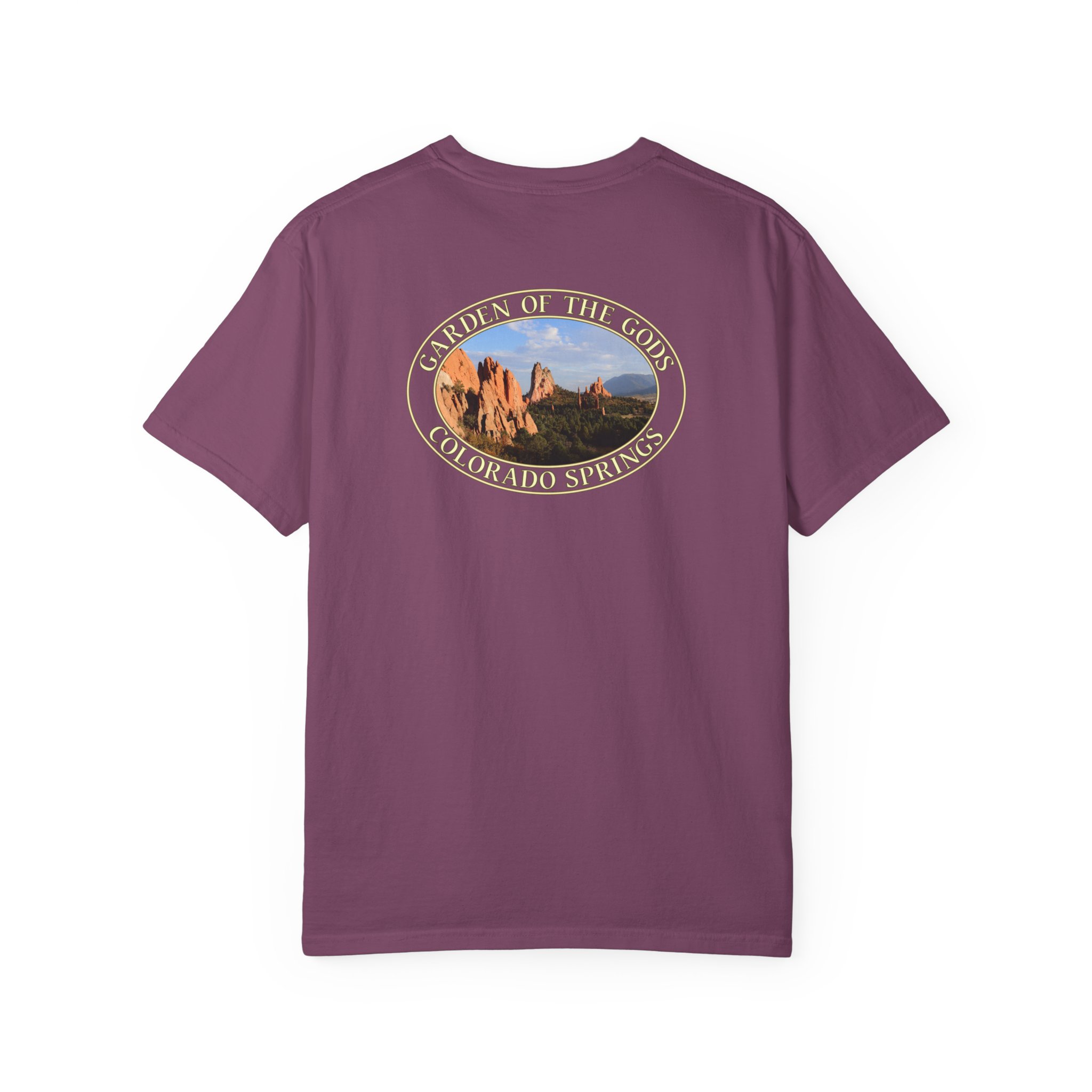 Unique Rock Formations at Garden of the Gods Colorado Springs Relaxed Fit Garment-Dyed Heavyweight T-Shirt - Image 26