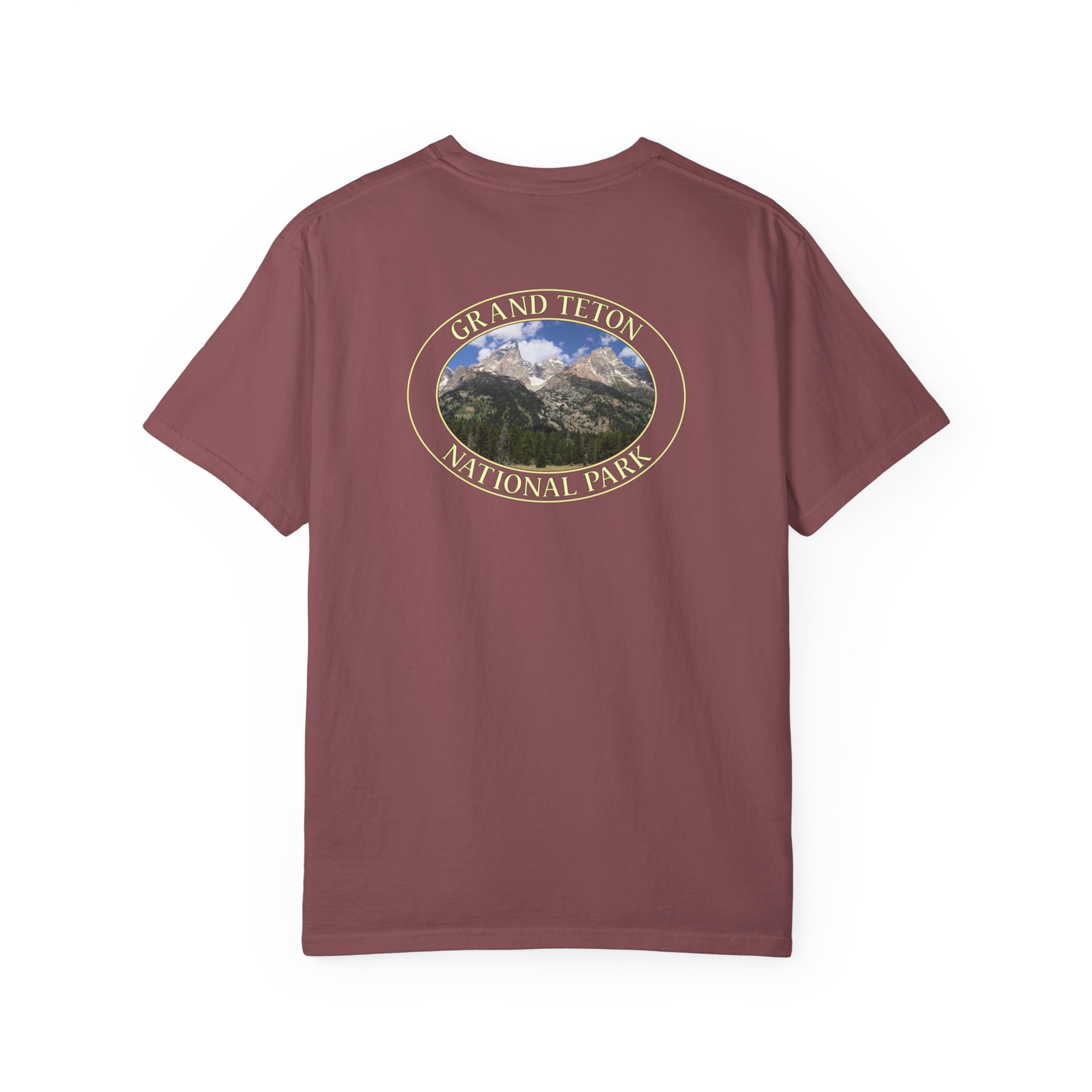 Grand Teton Mountains Scenic Photo Relaxed Fit Garment-Dyed Heavyweight T-Shirt, Grand Teton National Park - Image 10