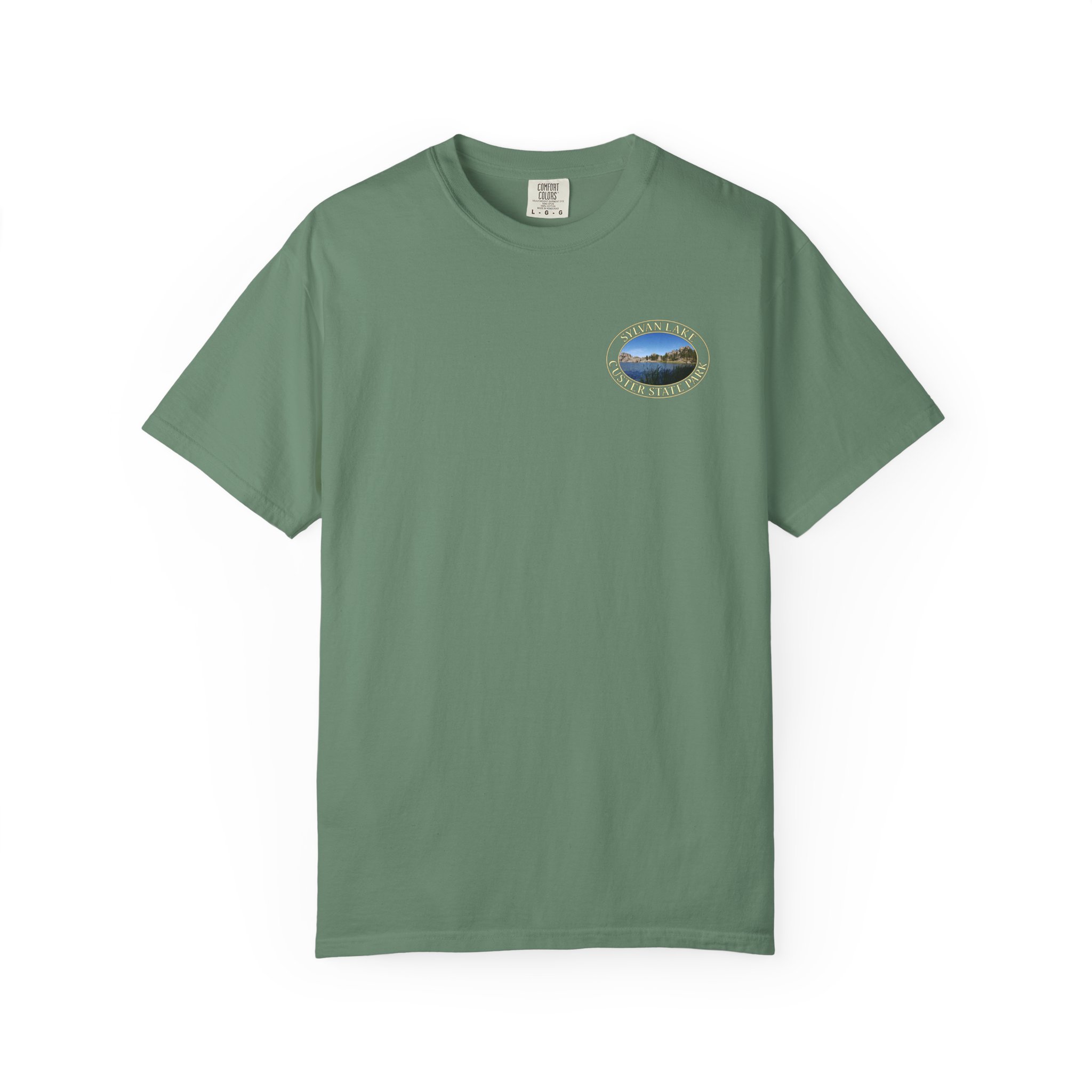 Sylvan Lake at Custer State Park South Dakota Scenic Travel T-Shirt – Soft Garment-Dyed Heavyweight Tee - Image 17