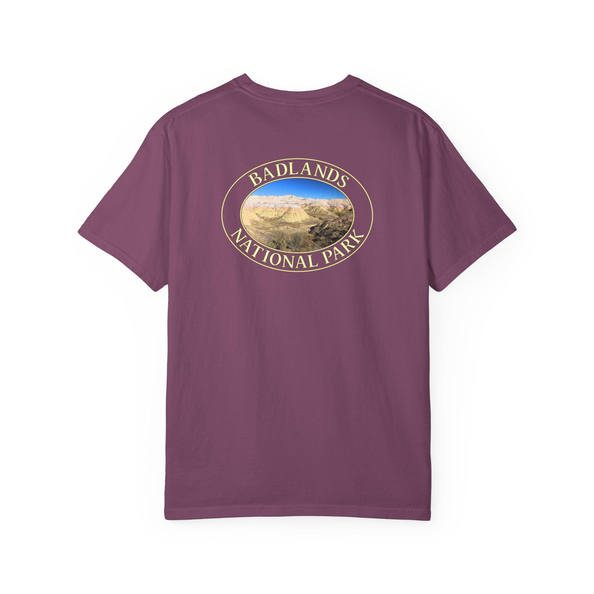 Yellow Mounds at Badlands National Park Scenic Garment-Dyed Heavyweight T-Shirt with Relaxed Fit - Image 26