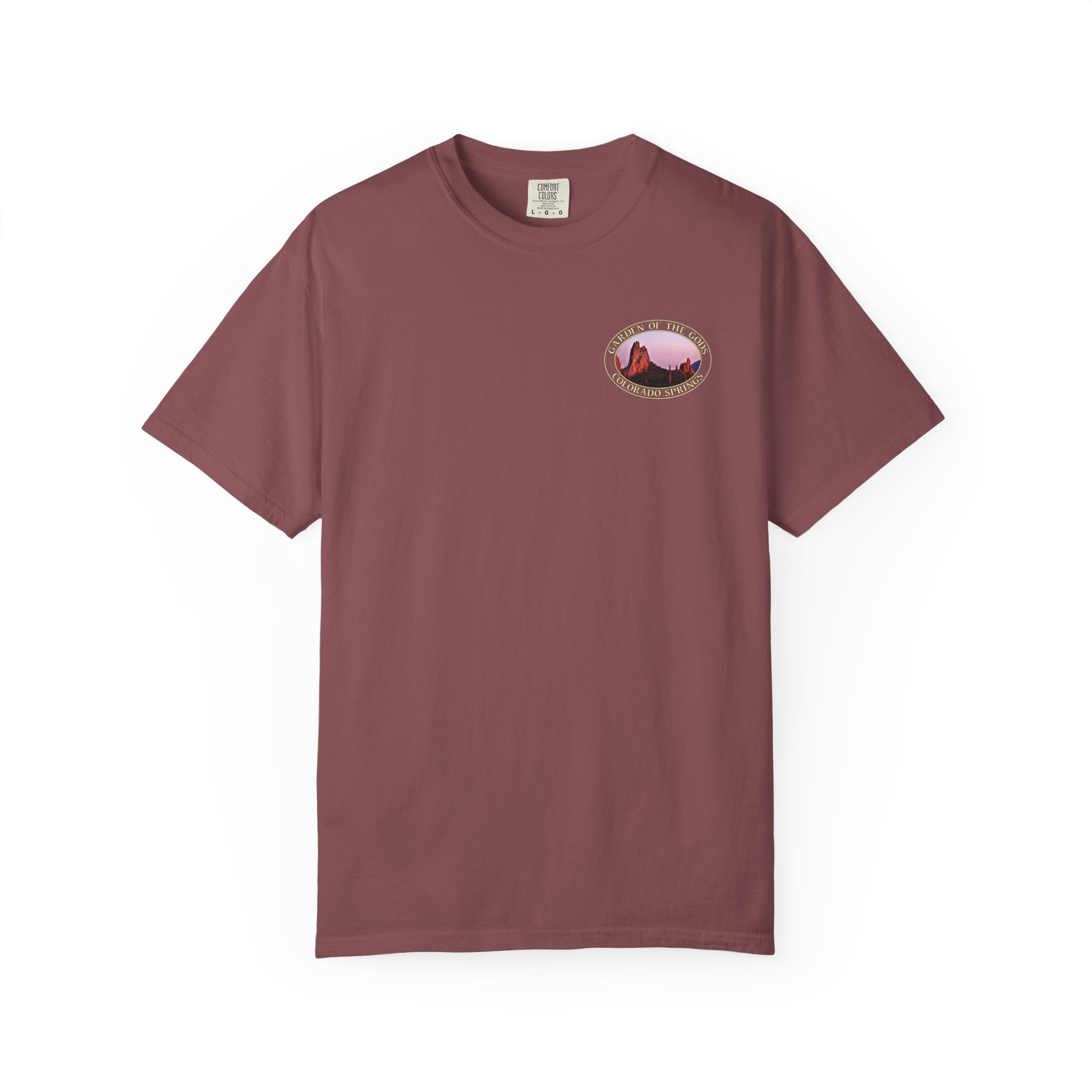 Unique Rock Formations at Garden of the Gods in Colorado Springs Scenic Garment-Dyed Heavyweight T-Shirt - Image 9