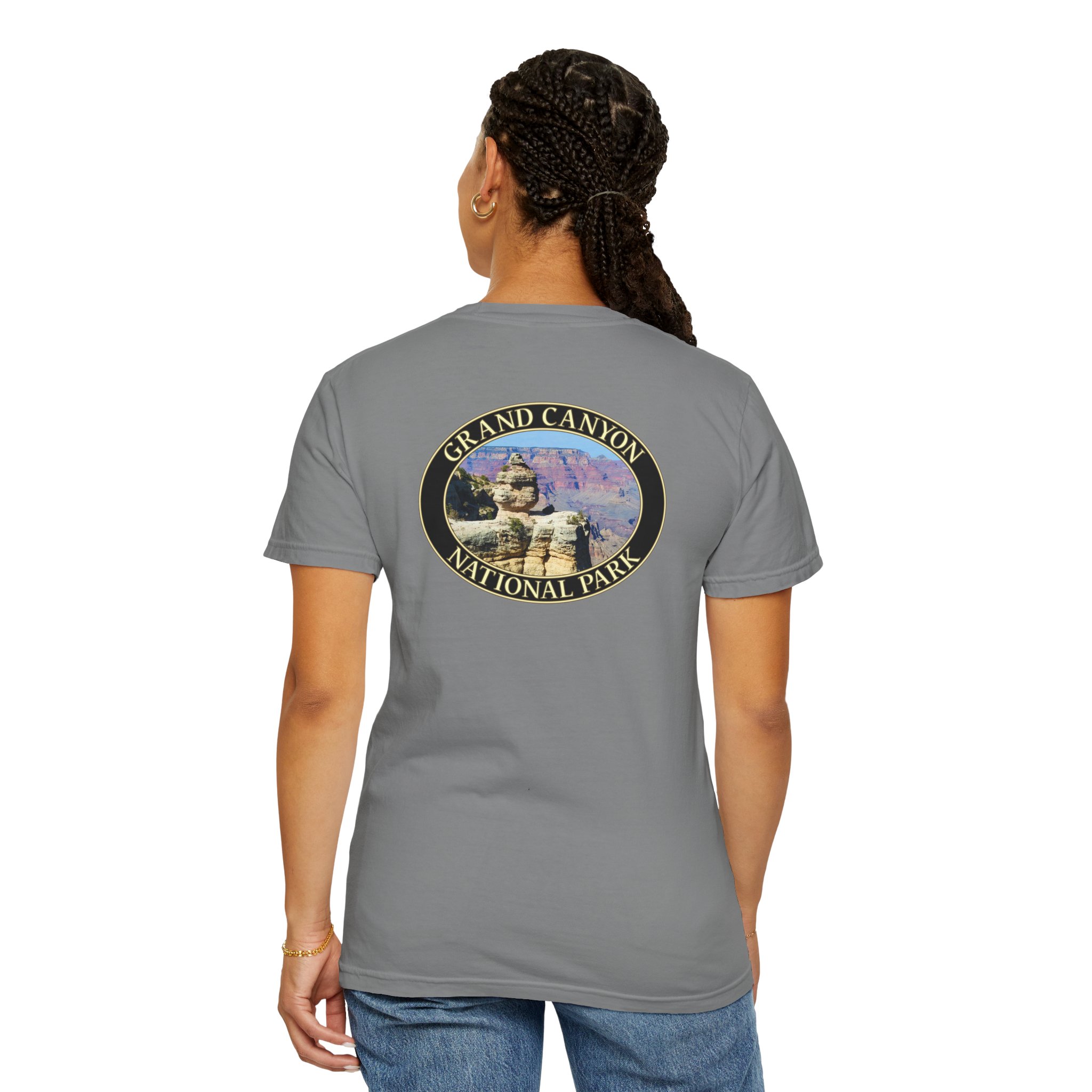 Duck Rock at Grand Canyon National Park Scenic T-Shirt - Relaxed Fit, Garment Dyed Heavyweight Travel Tee