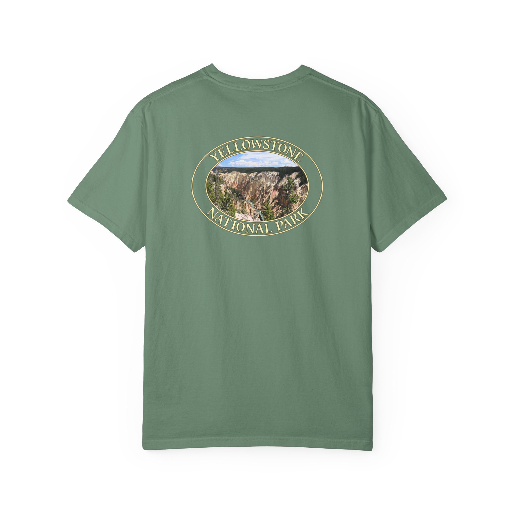 Grand Canyon of the Yellowstone Scenic Travel T-Shirt - Soft Garment-Dyed Heavyweight Tee for National Park Lovers - Image 3