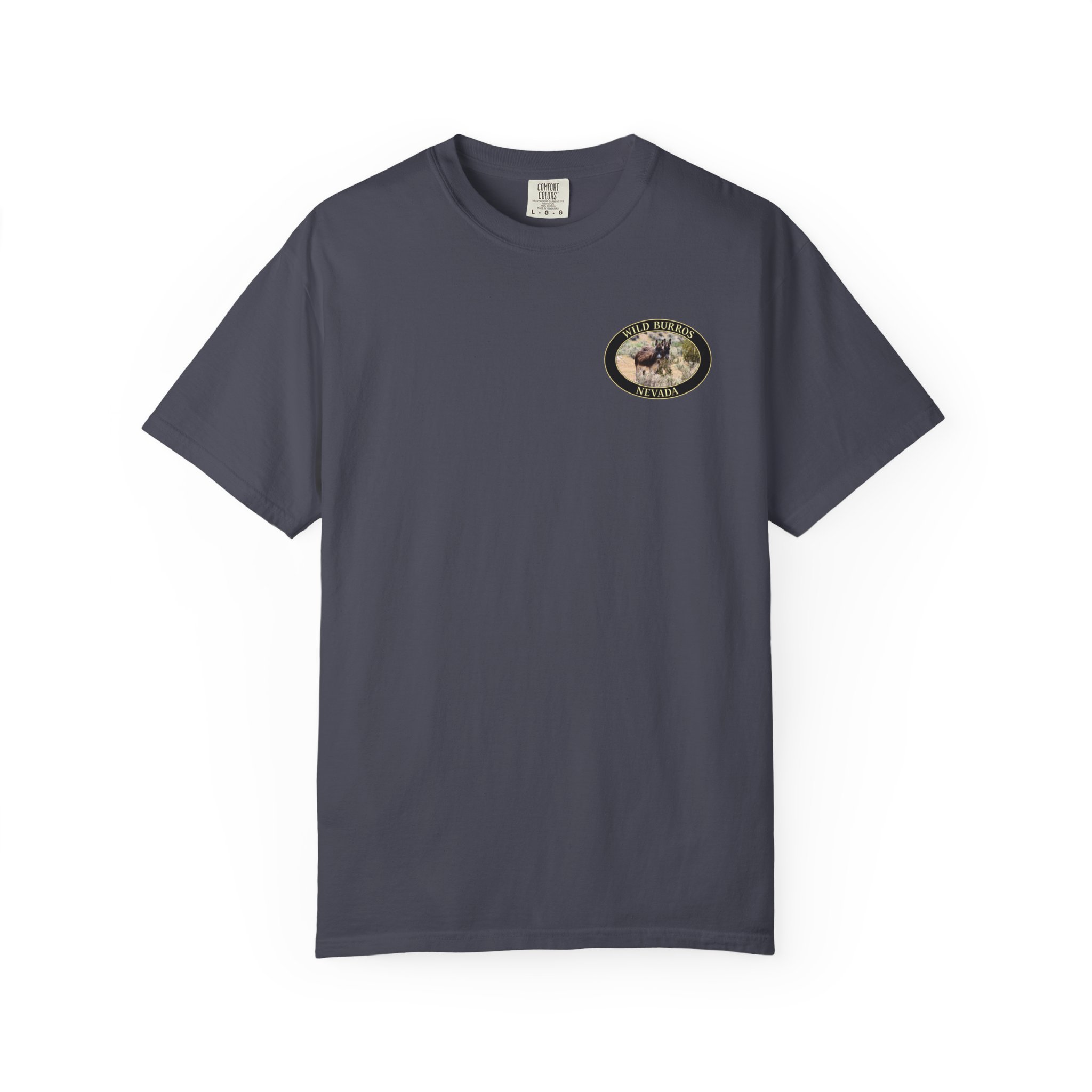 Wild Donkey Couple Scenic Nevada Landscape Relaxed Fit Garment-Dyed Heavyweight T-Shirt - Image 21