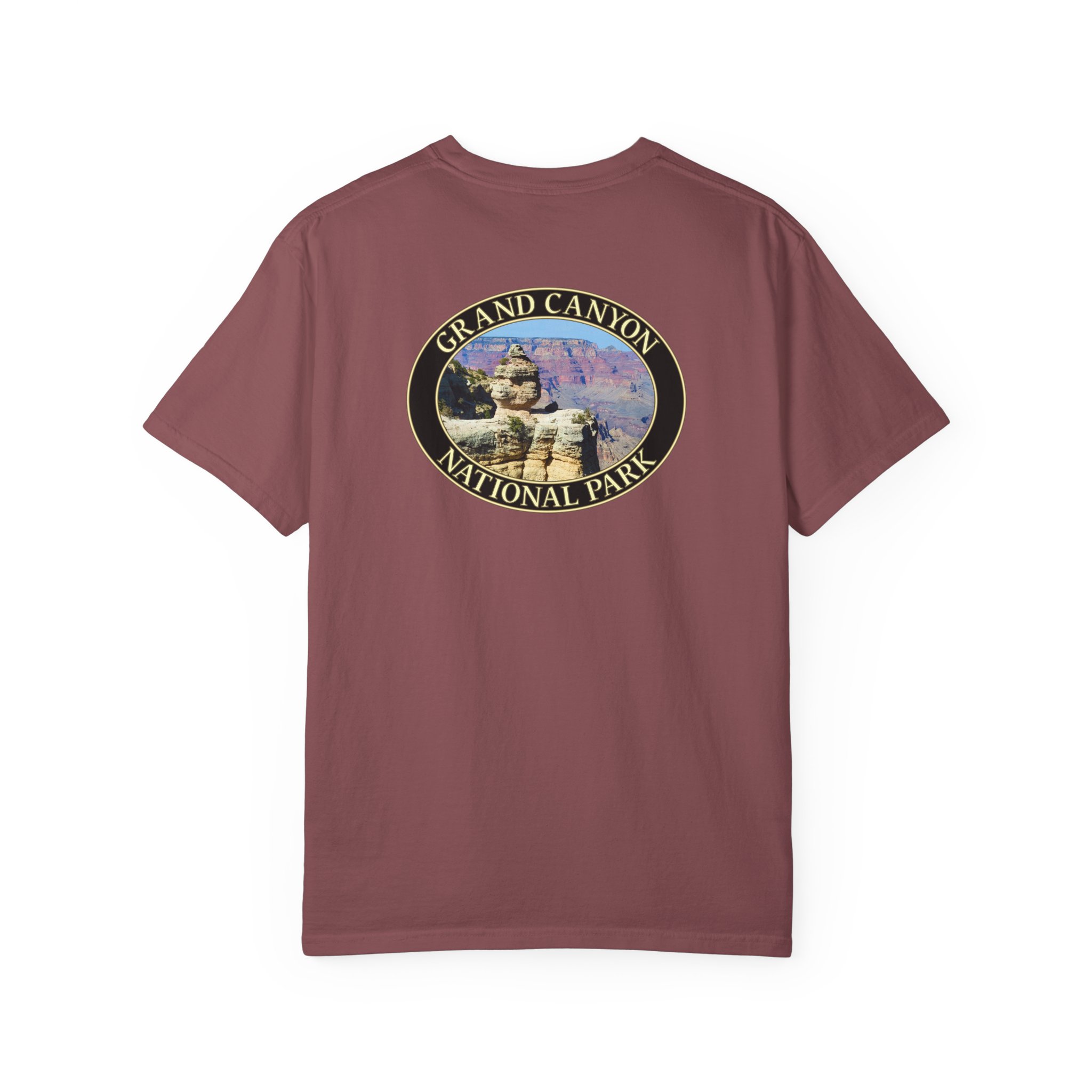 Duck Rock at Grand Canyon National Park Scenic T-Shirt - Relaxed Fit, Garment Dyed Heavyweight Travel Tee - Image 10