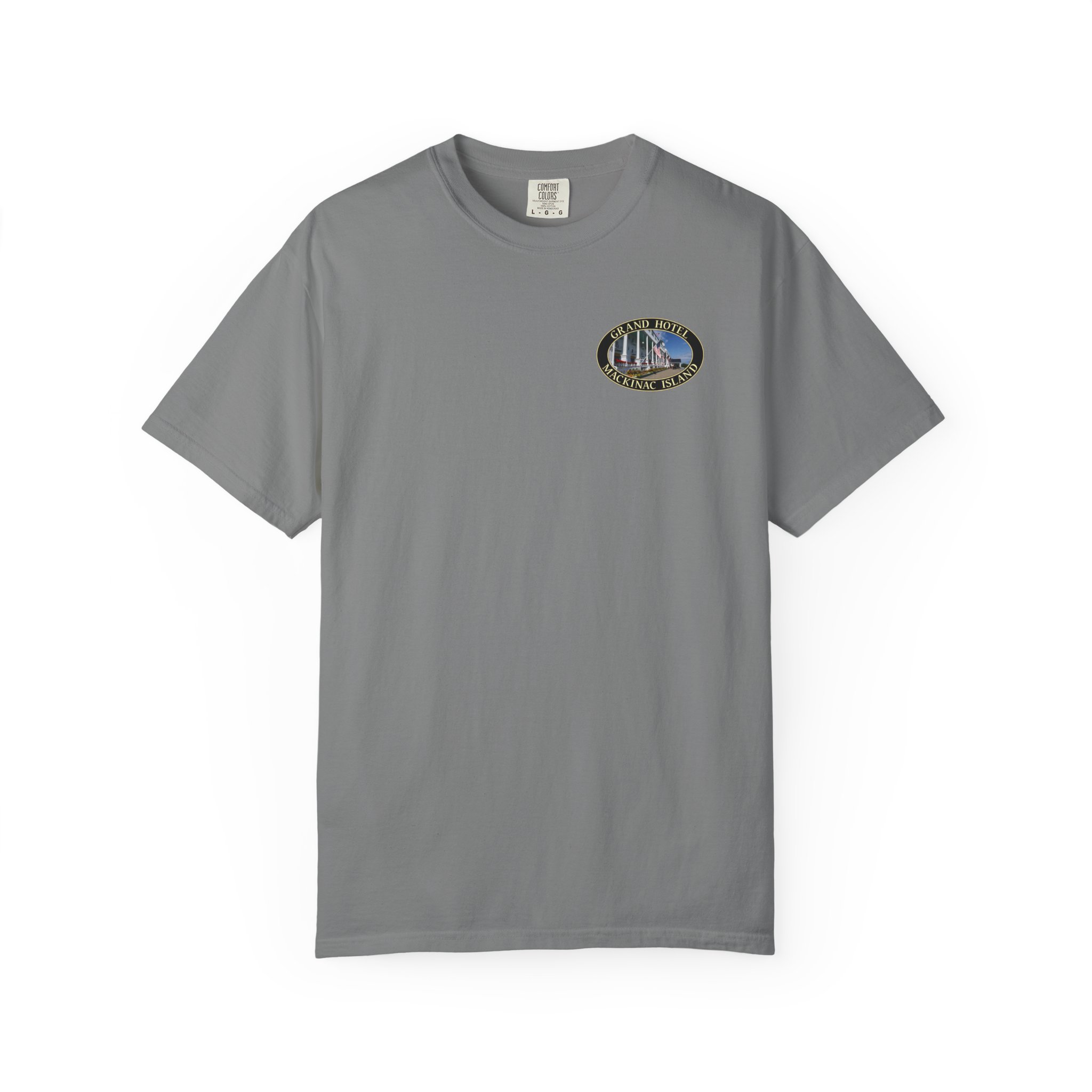 Grand Hotel on Mackinac Island Michigan, Scenic Photography Garment-Dyed Heavyweight T-Shirt with Relaxed Fit, 2-sided Print - Image 9
