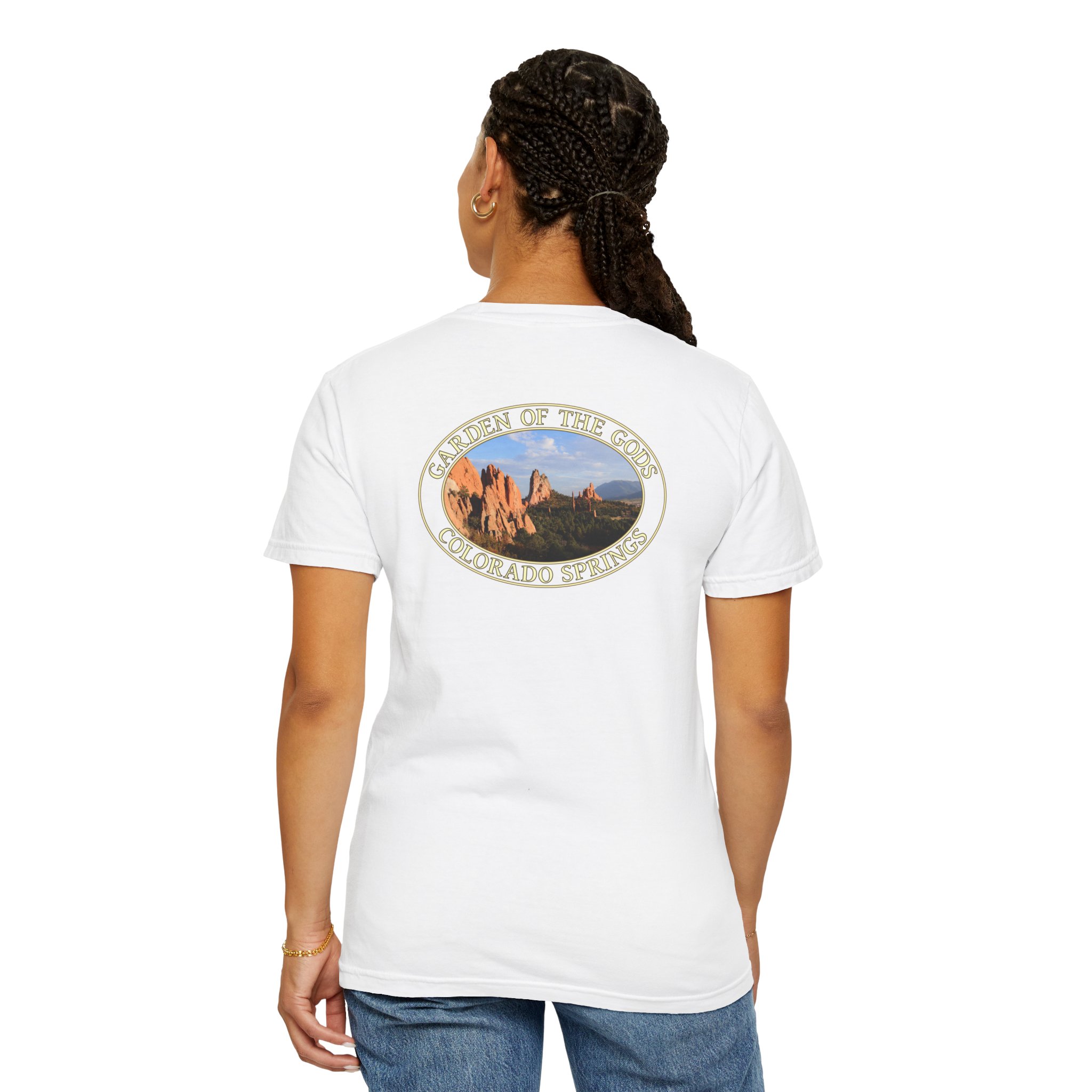 Unique Rock Formations at Garden of the Gods Colorado Springs Relaxed Fit Garment-Dyed Heavyweight T-Shirt - Image 8
