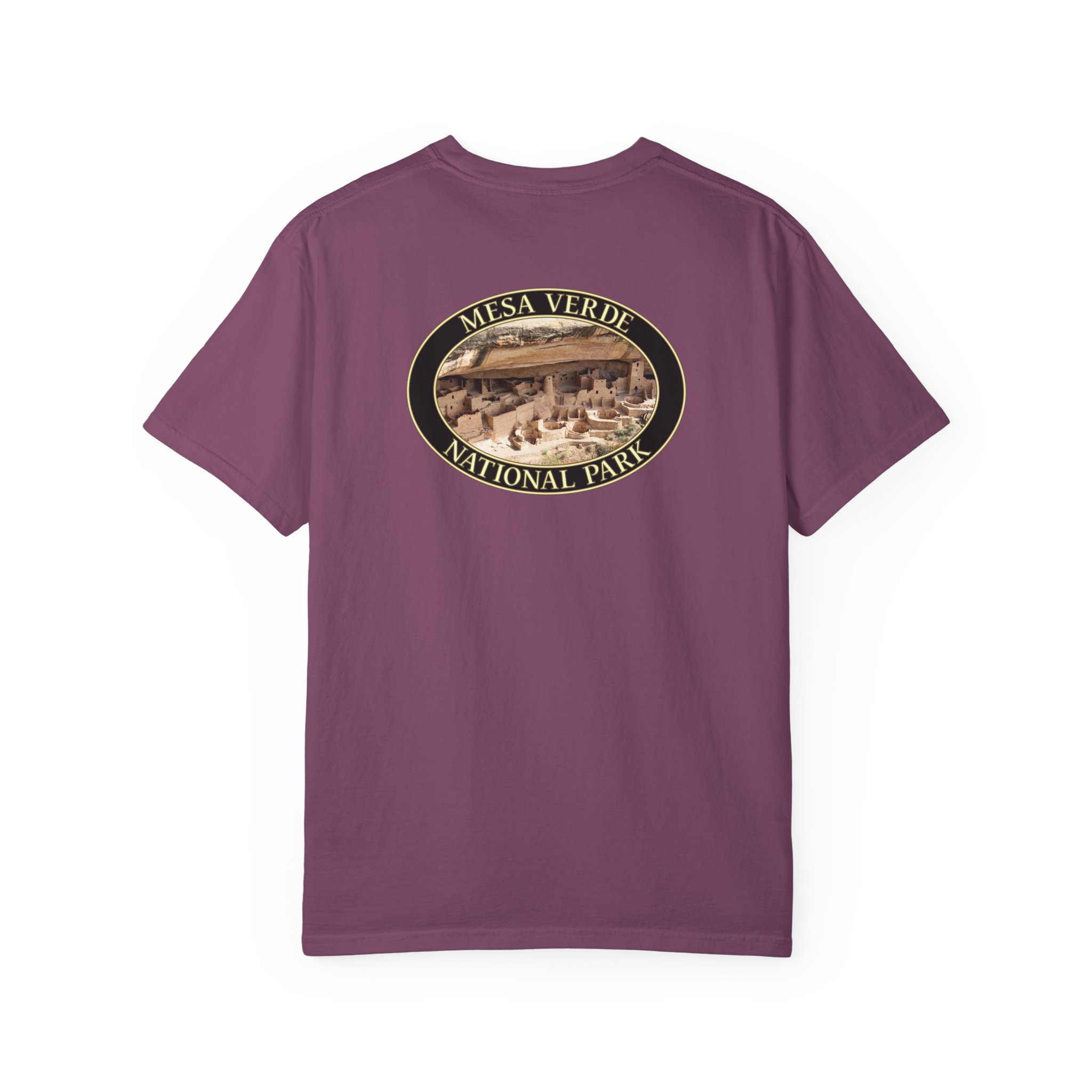 Cliff Palace at Mesa Verde National Park Scenic Photograph T-Shirt - Relaxed Fit, Garment Dyed Heavyweight Travel Tee - Image 26