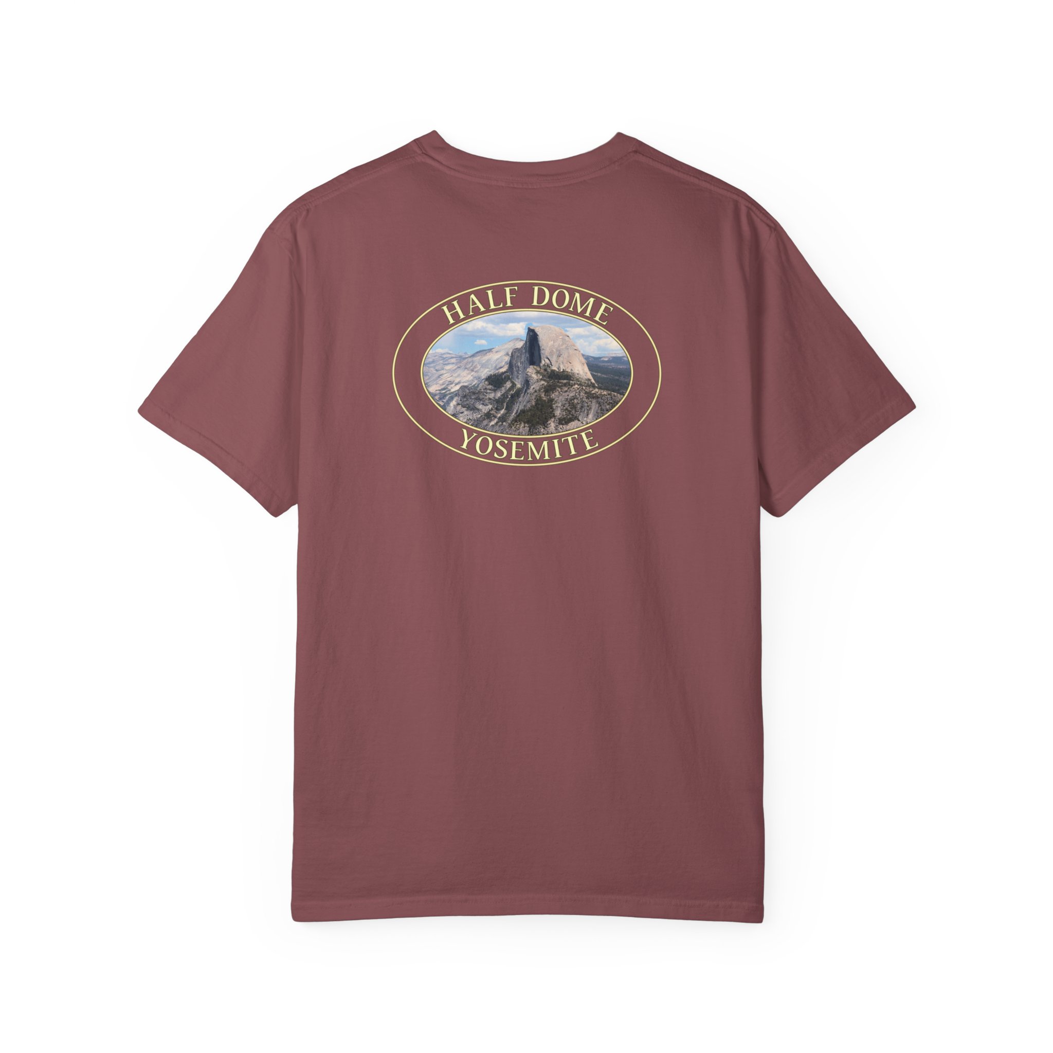 Half Dome Closeup Yosemite National Park Relaxed Fit Garment-Dyed Heavyweight T-Shirt - Image 10