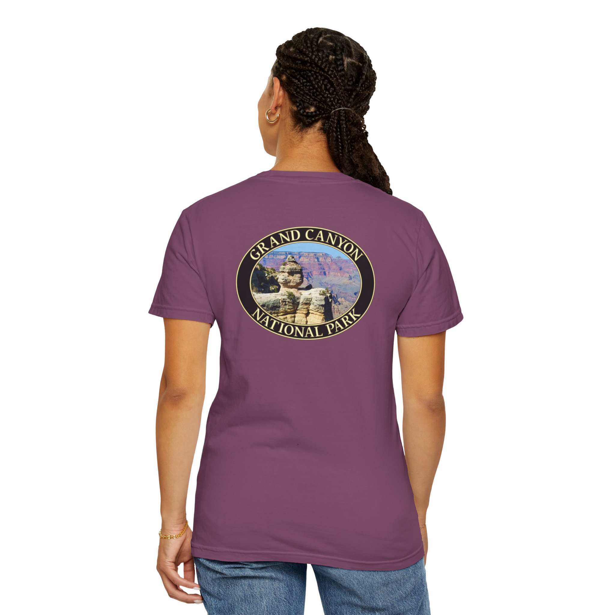 Duck Rock at Grand Canyon National Park Scenic T-Shirt - Relaxed Fit, Garment Dyed Heavyweight Travel Tee - Image 28