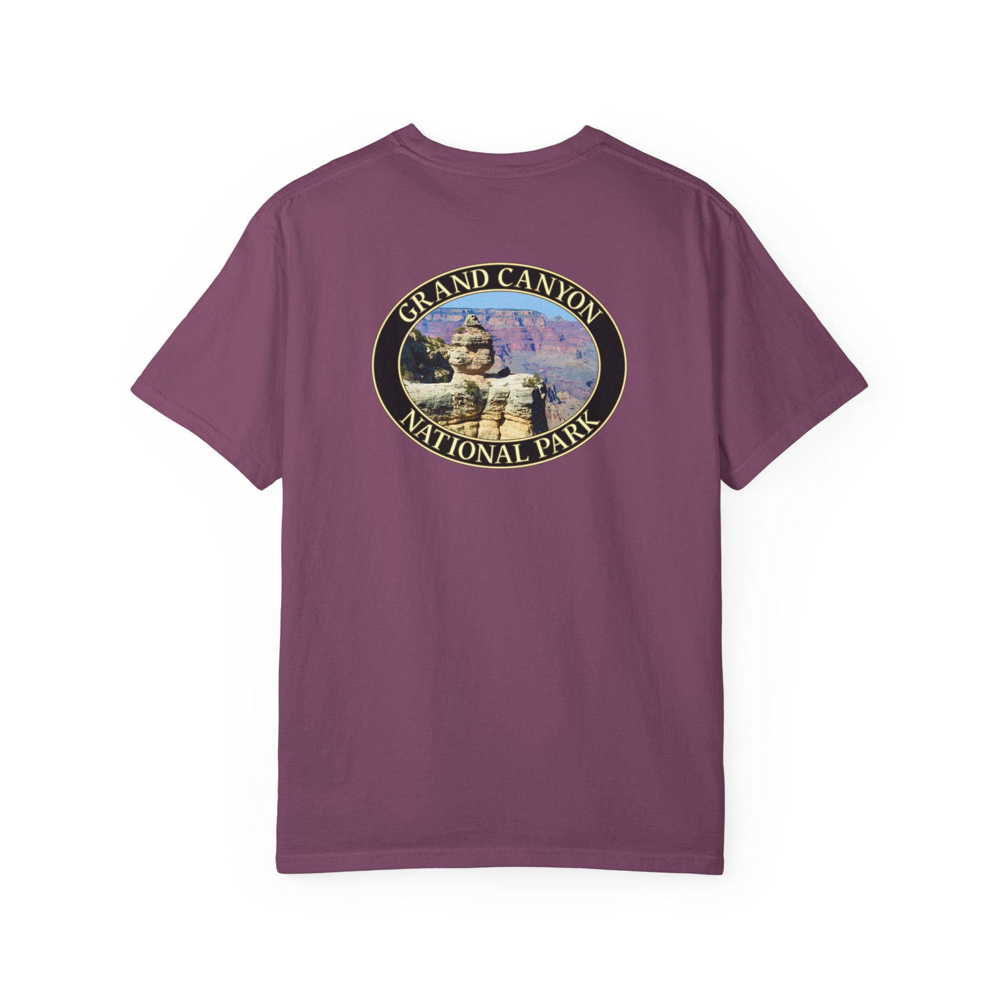 Duck Rock at Grand Canyon National Park Scenic T-Shirt - Relaxed Fit, Garment Dyed Heavyweight Travel Tee - Image 26