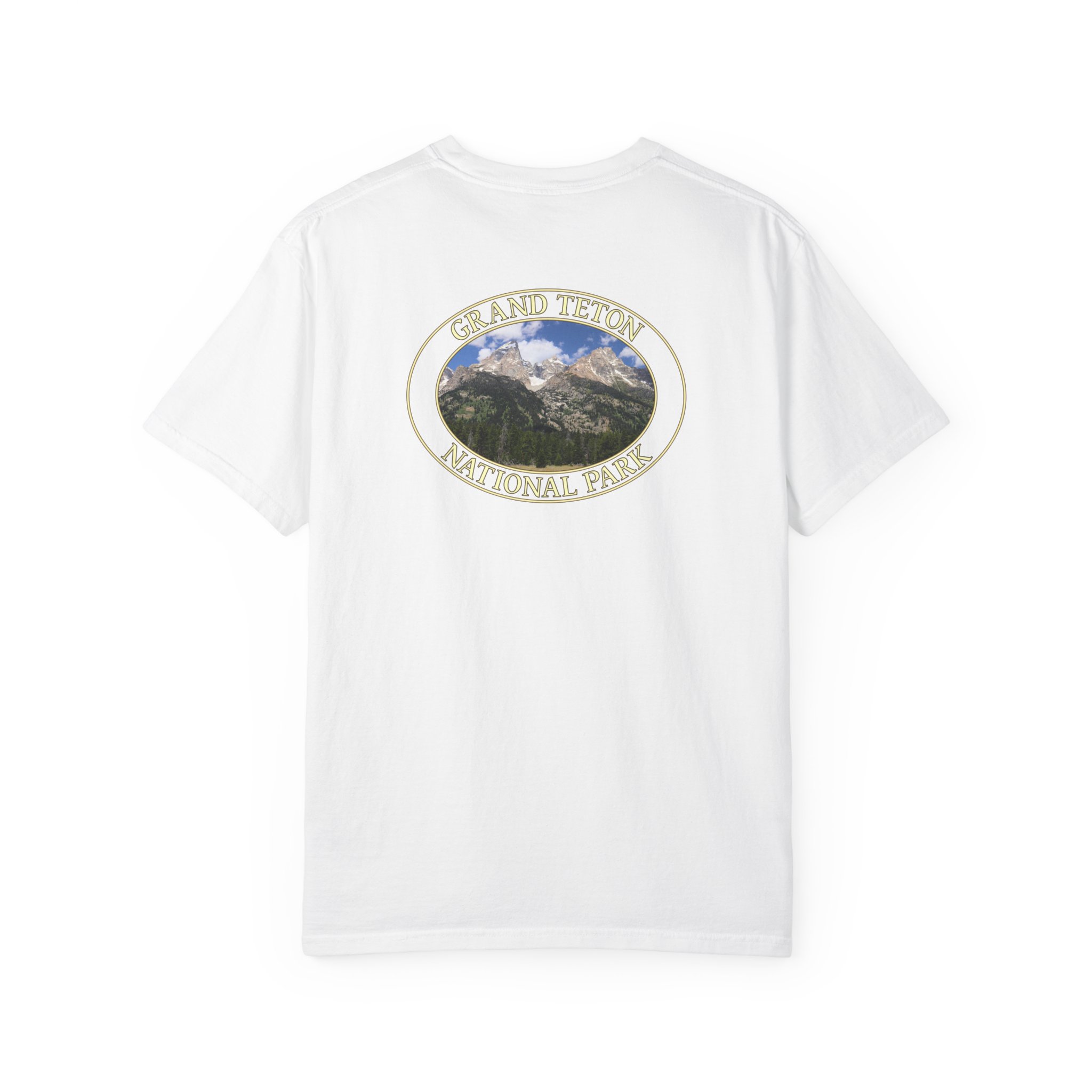 Grand Teton Mountains Scenic Photo Relaxed Fit Garment-Dyed Heavyweight T-Shirt, Grand Teton National Park - Image 6
