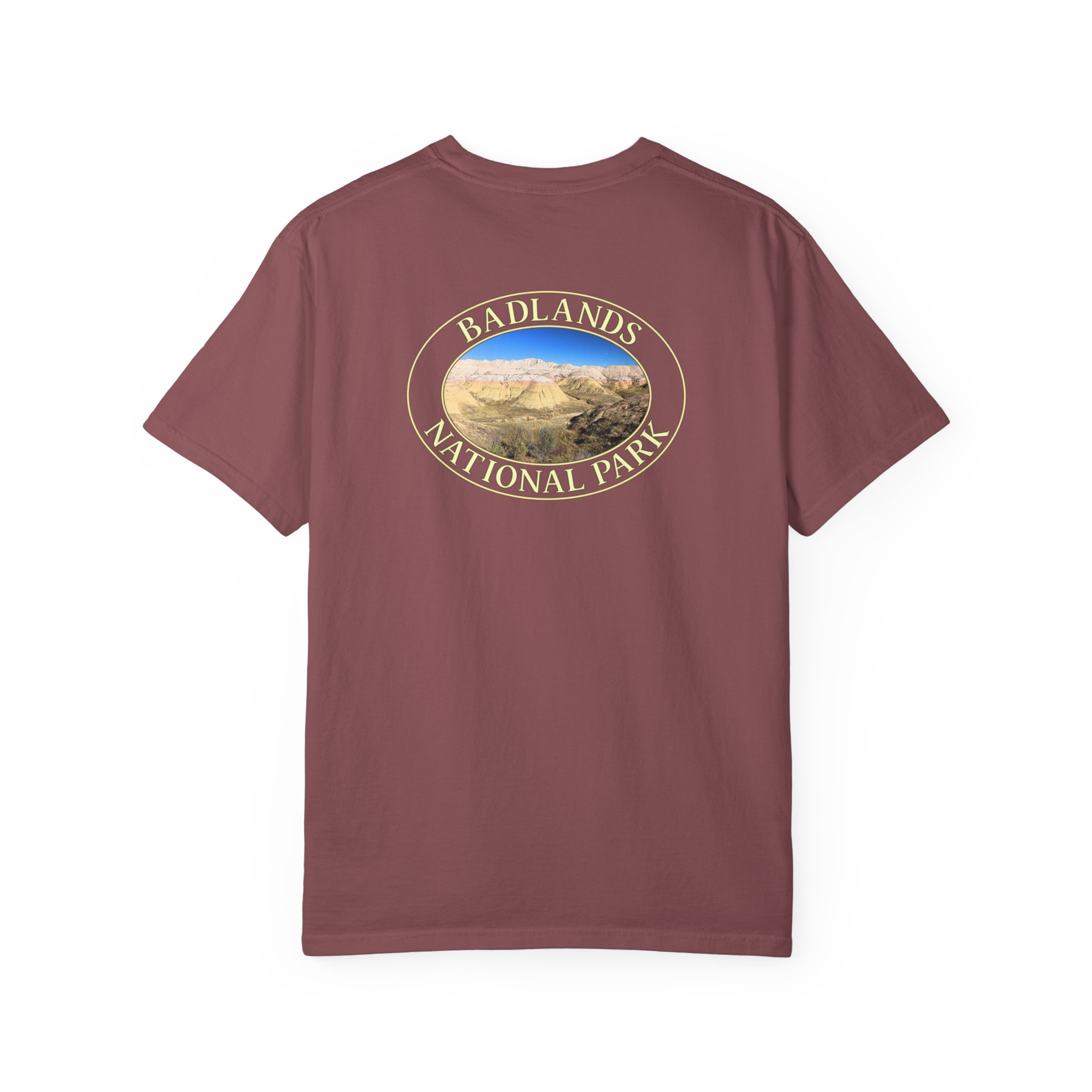 Yellow Mounds at Badlands National Park Scenic Garment-Dyed Heavyweight T-Shirt with Relaxed Fit - Image 10