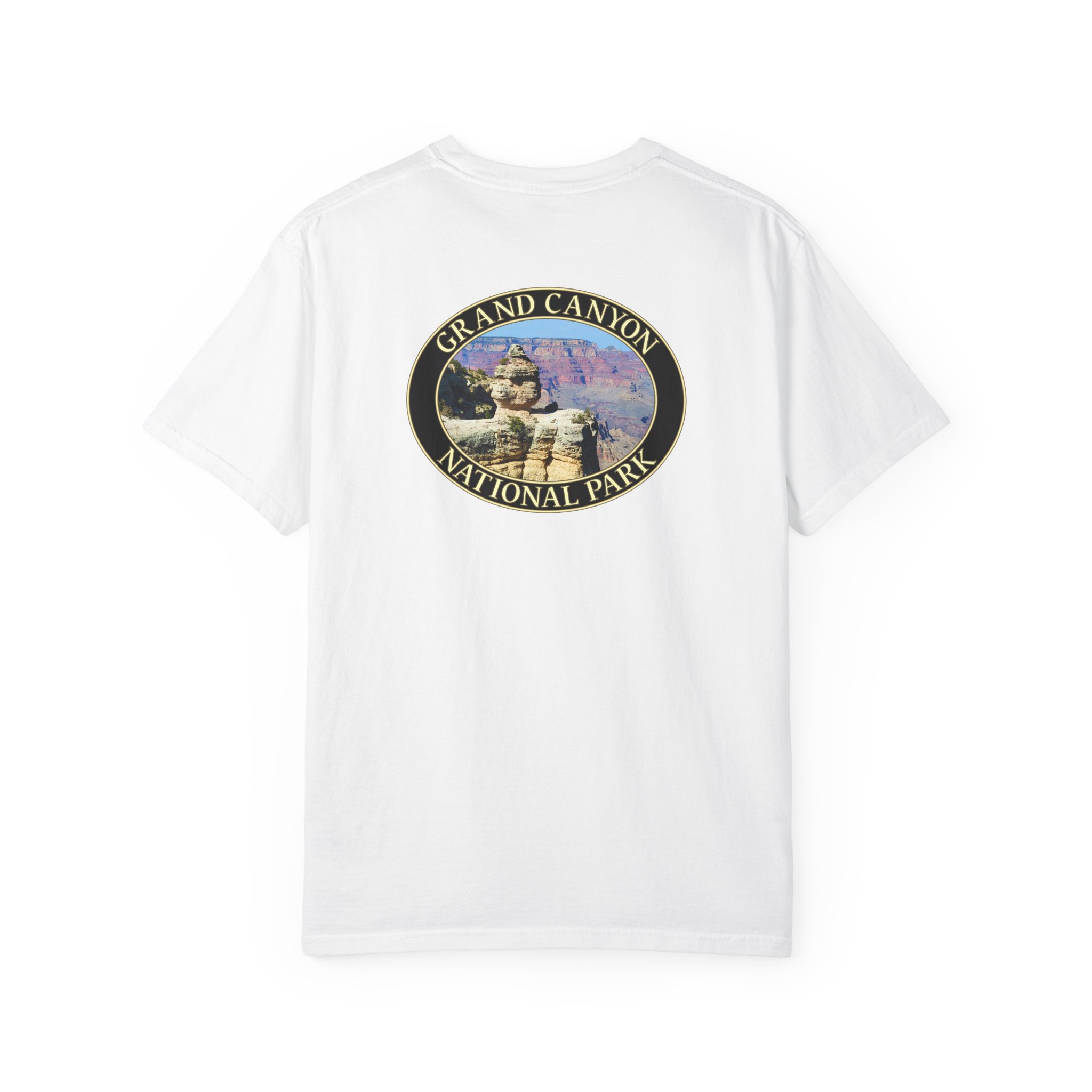 Duck Rock at Grand Canyon National Park Scenic T-Shirt - Relaxed Fit, Garment Dyed Heavyweight Travel Tee - Image 6