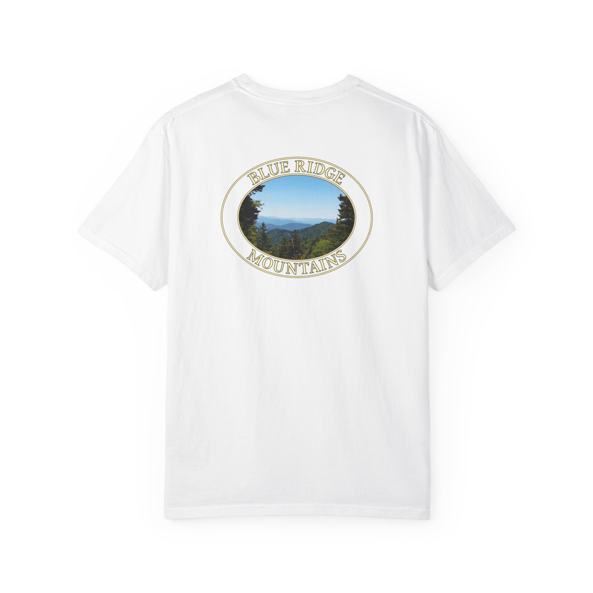 Blue Ridge Mountains of North Carolina Scenic Garment-Dyed Heavyweight T-Shirt with Relaxed Fit and Soft Cotton - Image 6