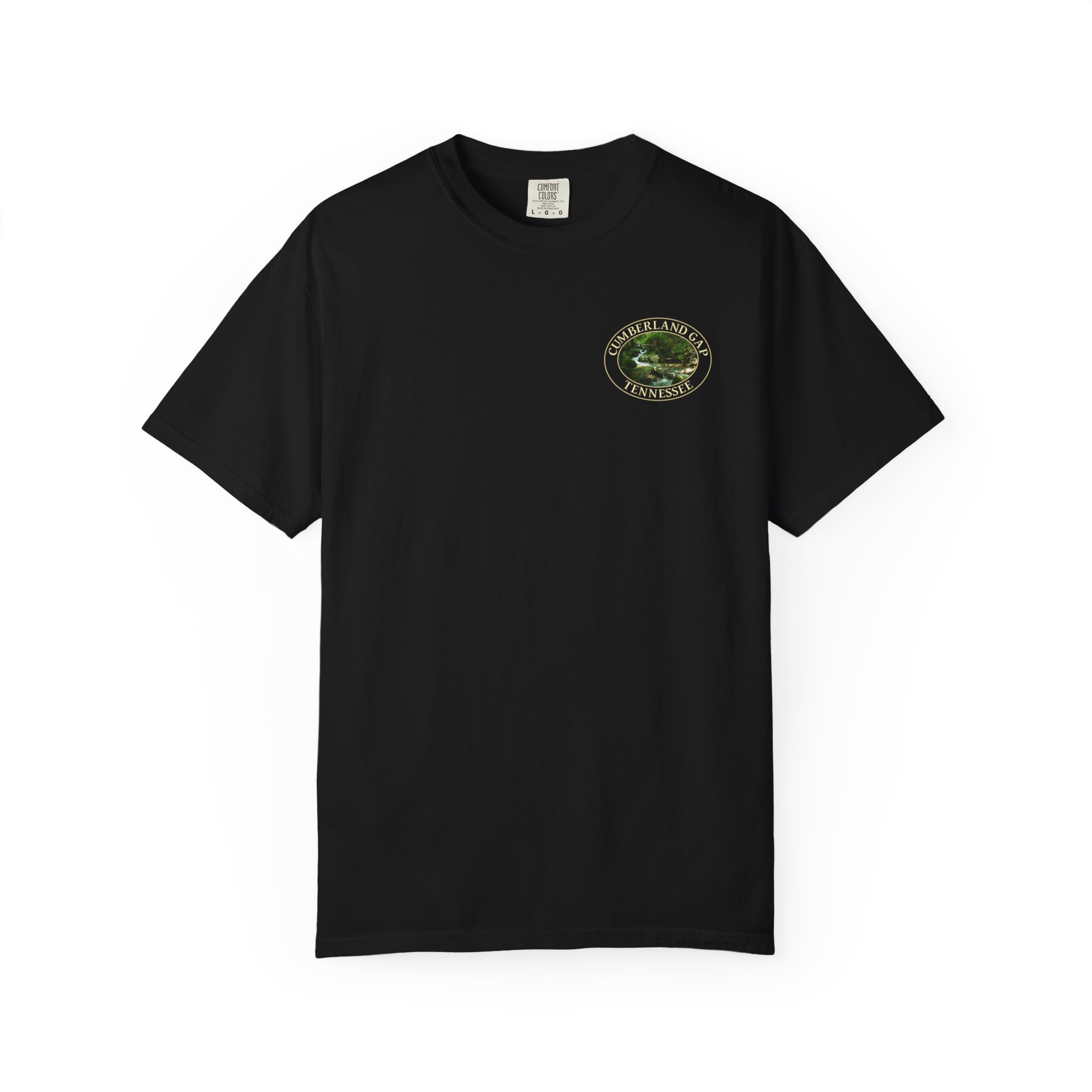 Mountain Stream in Cumberland Gap National Historical Park Relaxed Fit Garment-Dyed Heavyweight T-Shirt with Front and Back Print - Image 17