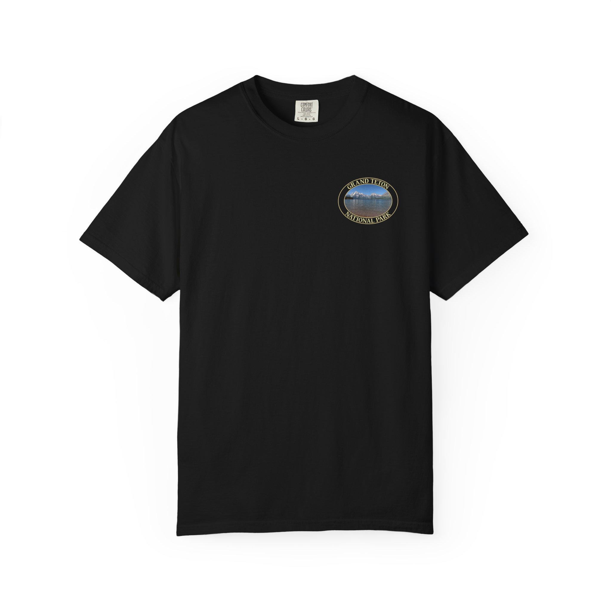 Jackson Lake and the Teton Mountains at Grand Teton National Park Relaxed Fit Garment-Dyed Heavyweight T-Shirt - Image 21