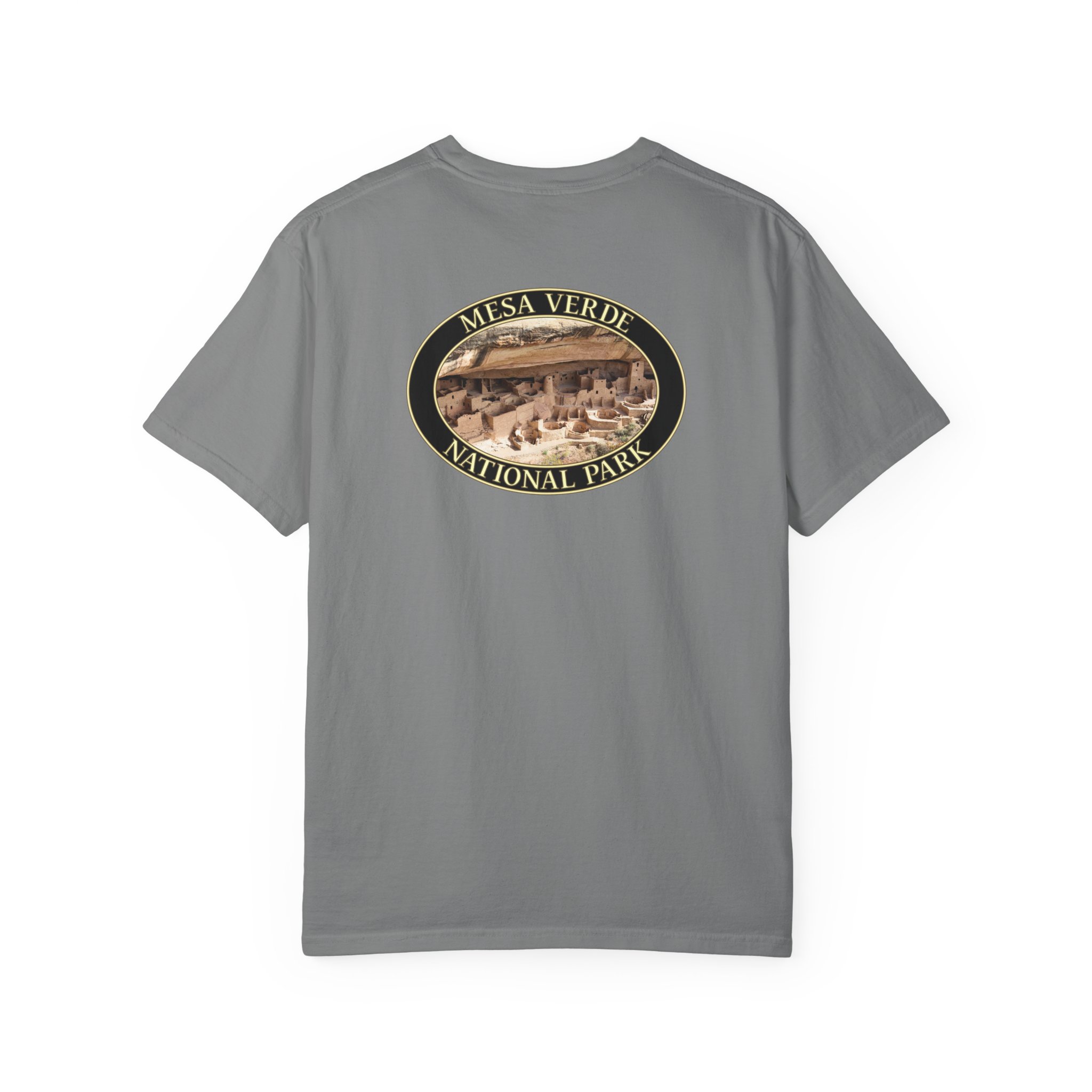 Cliff Palace at Mesa Verde National Park Scenic Photograph T-Shirt - Relaxed Fit, Garment Dyed Heavyweight Travel Tee - Image 10