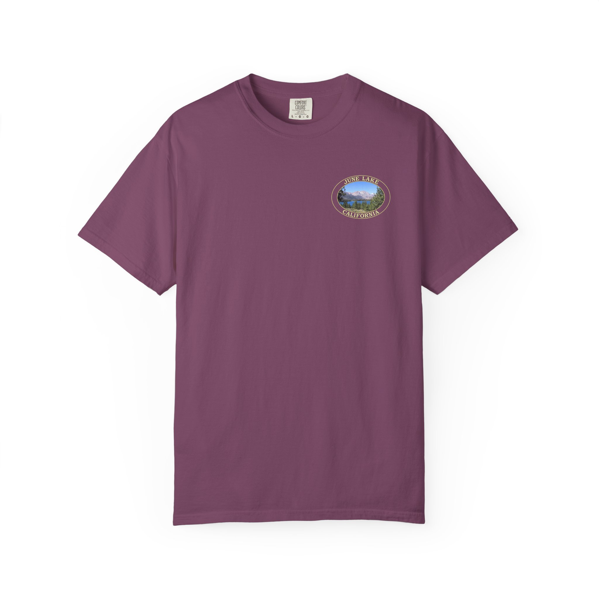 June Lake and Eastern Sierra Nevada Mountains Scenic California Nature Photography T-Shirt with Relaxed Fit, Garment Dyed Heavyweight Tee - Image 25