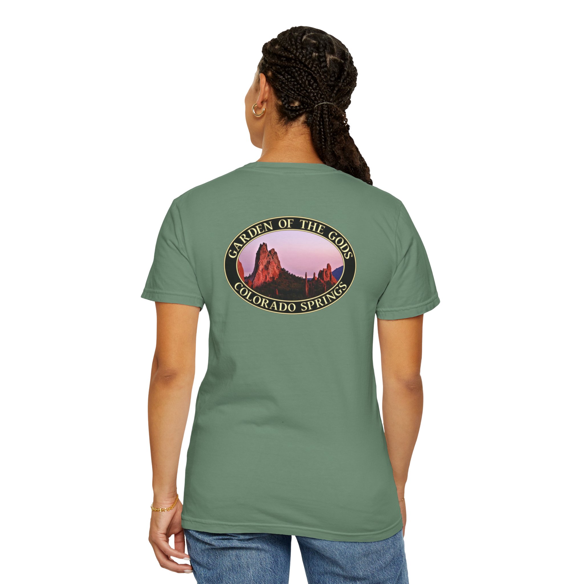 Unique Rock Formations at Garden of the Gods Colorado Springs Garment-Dyed Heavyweight T-Shirt with Relaxed Fit - Image 20