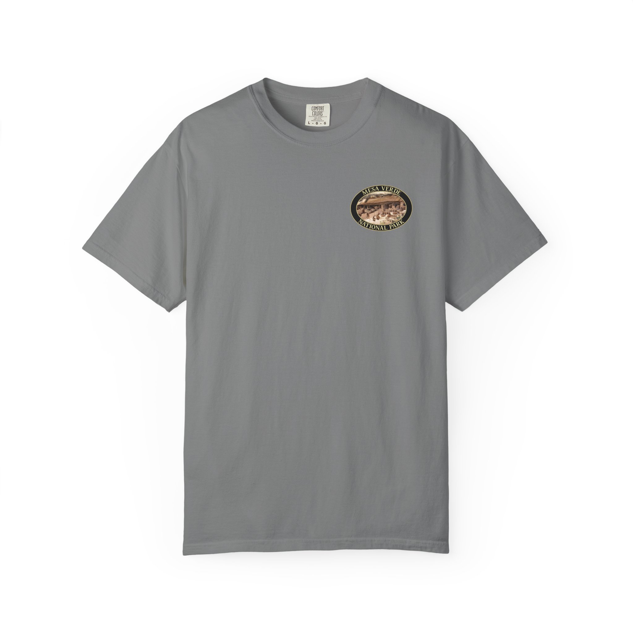 Cliff Palace at Mesa Verde National Park Scenic Photograph T-Shirt - Relaxed Fit, Garment Dyed Heavyweight Travel Tee - Image 9