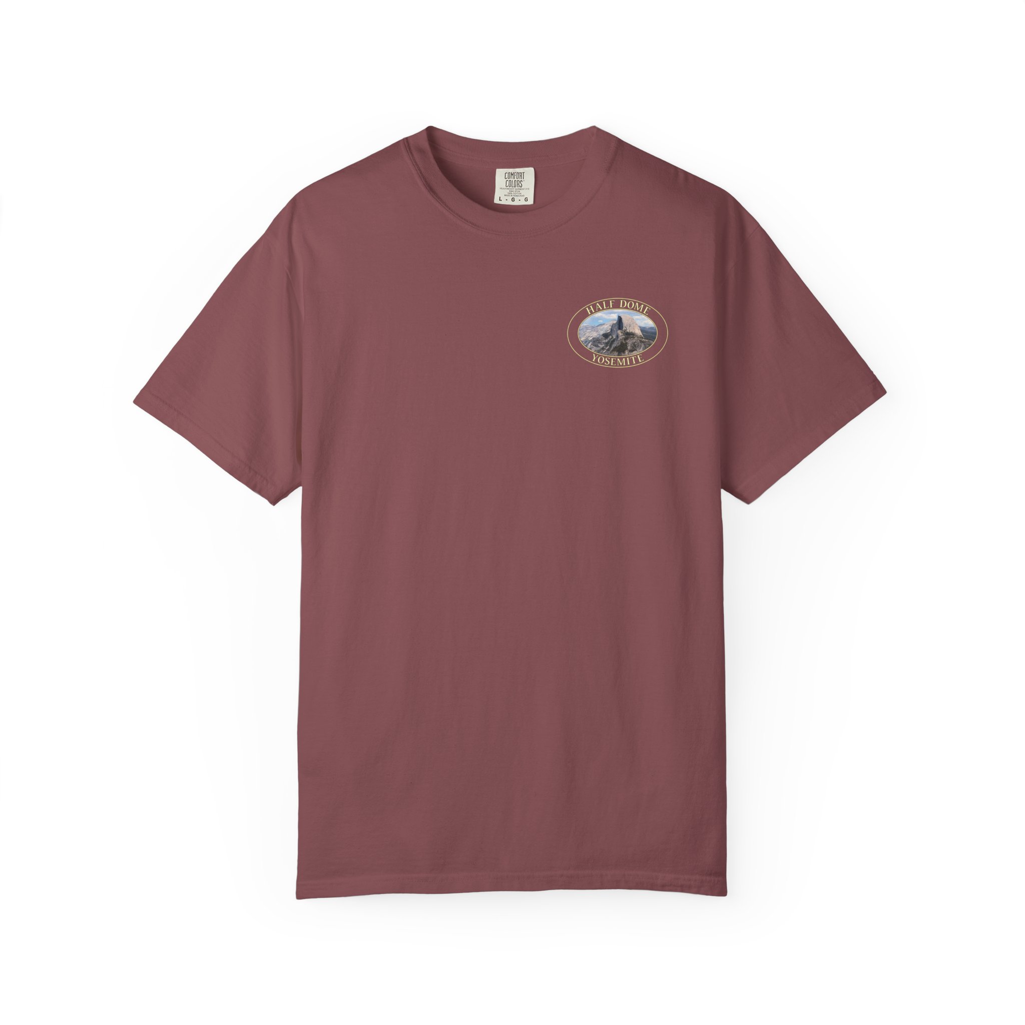 Half Dome Closeup Yosemite National Park Relaxed Fit Garment-Dyed Heavyweight T-Shirt - Image 9