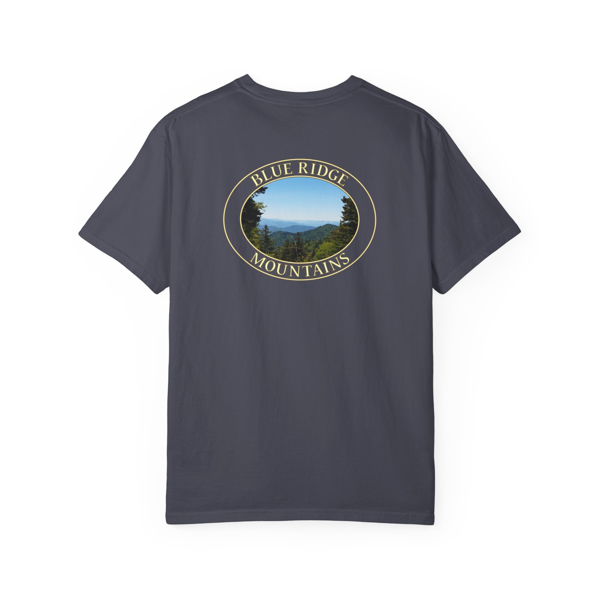 Blue Ridge Mountains of North Carolina Scenic Garment-Dyed Heavyweight T-Shirt with Relaxed Fit and Soft Cotton - Image 3