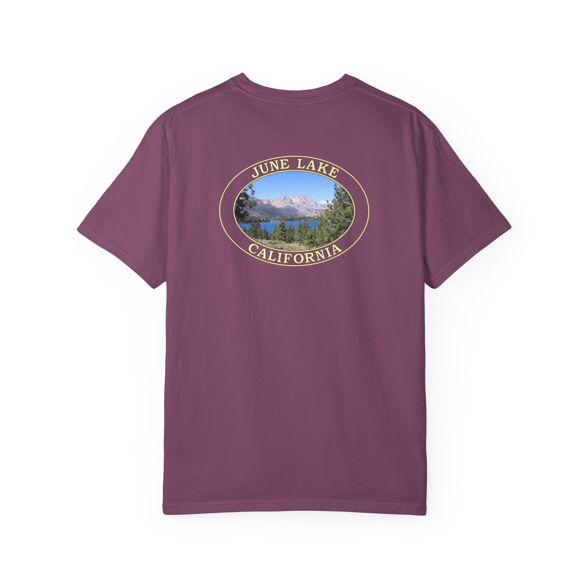 June Lake and Eastern Sierra Nevada Mountains Scenic California Nature Photography T-Shirt with Relaxed Fit, Garment Dyed Heavyweight Tee - Image 26
