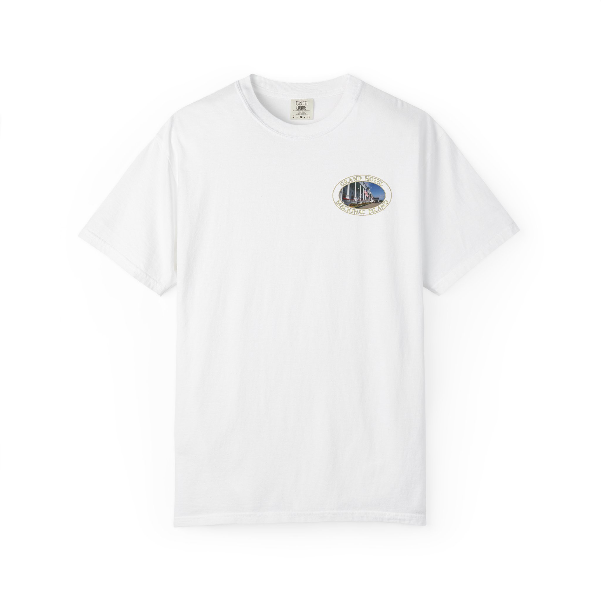 Grand Hotel on Mackinac Island Michigan Scenic Garment-Dyed Heavyweight T-Shirt with Relaxed Fit - Image 5