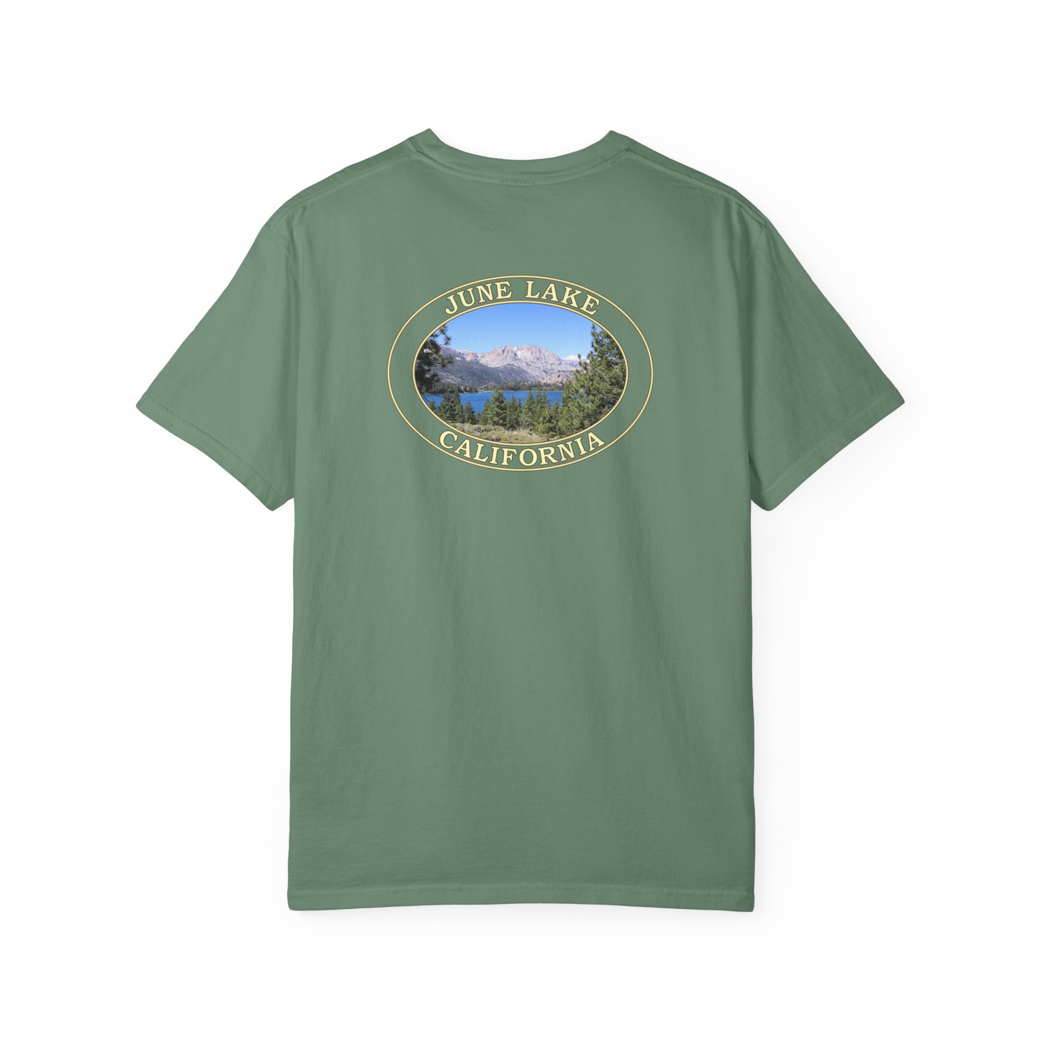 June Lake and Eastern Sierra Nevada Mountains Scenic California Nature Photography T-Shirt with Relaxed Fit, Garment Dyed Heavyweight Tee - Image 18