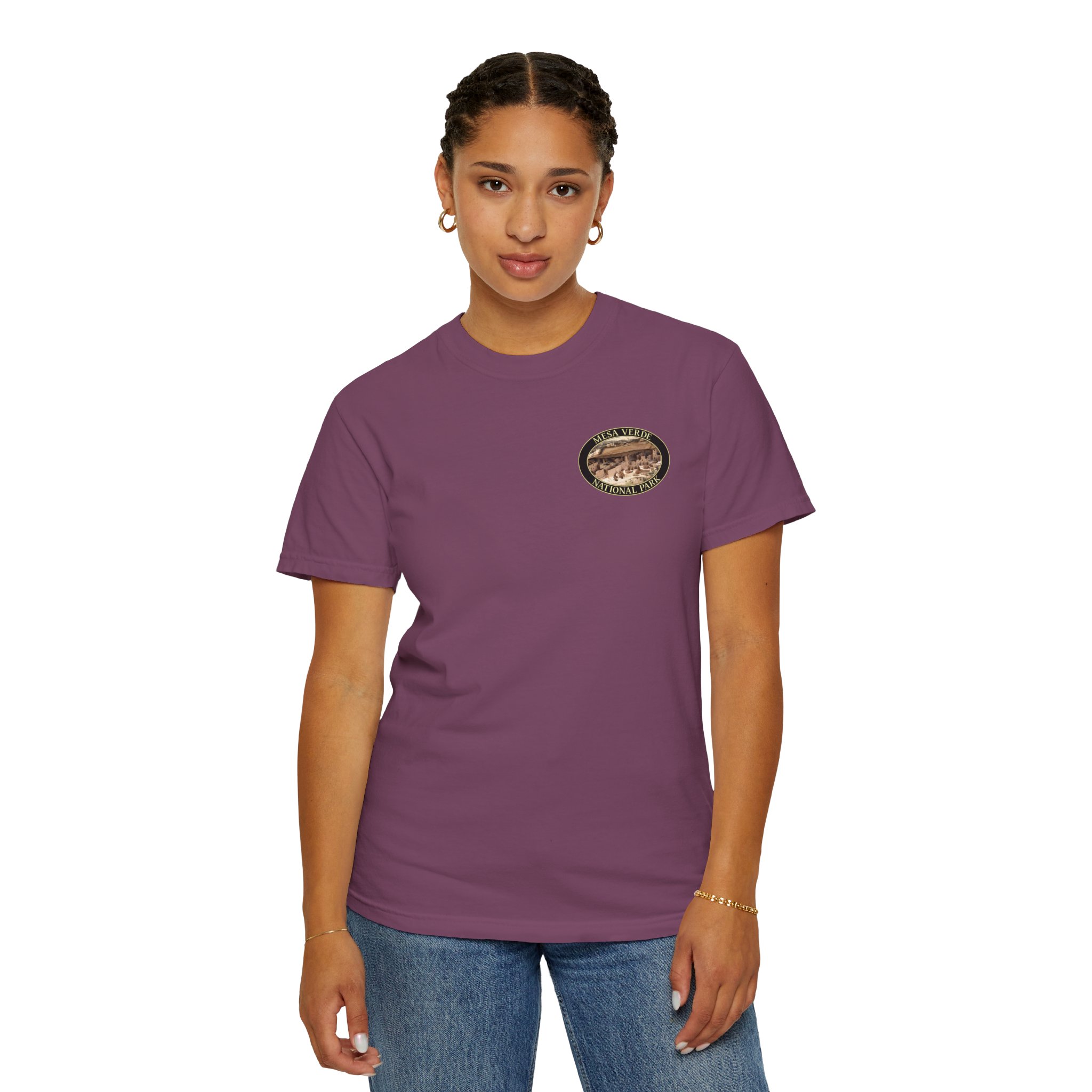 Cliff Palace at Mesa Verde National Park Scenic Photograph T-Shirt - Relaxed Fit, Garment Dyed Heavyweight Travel Tee - Image 27