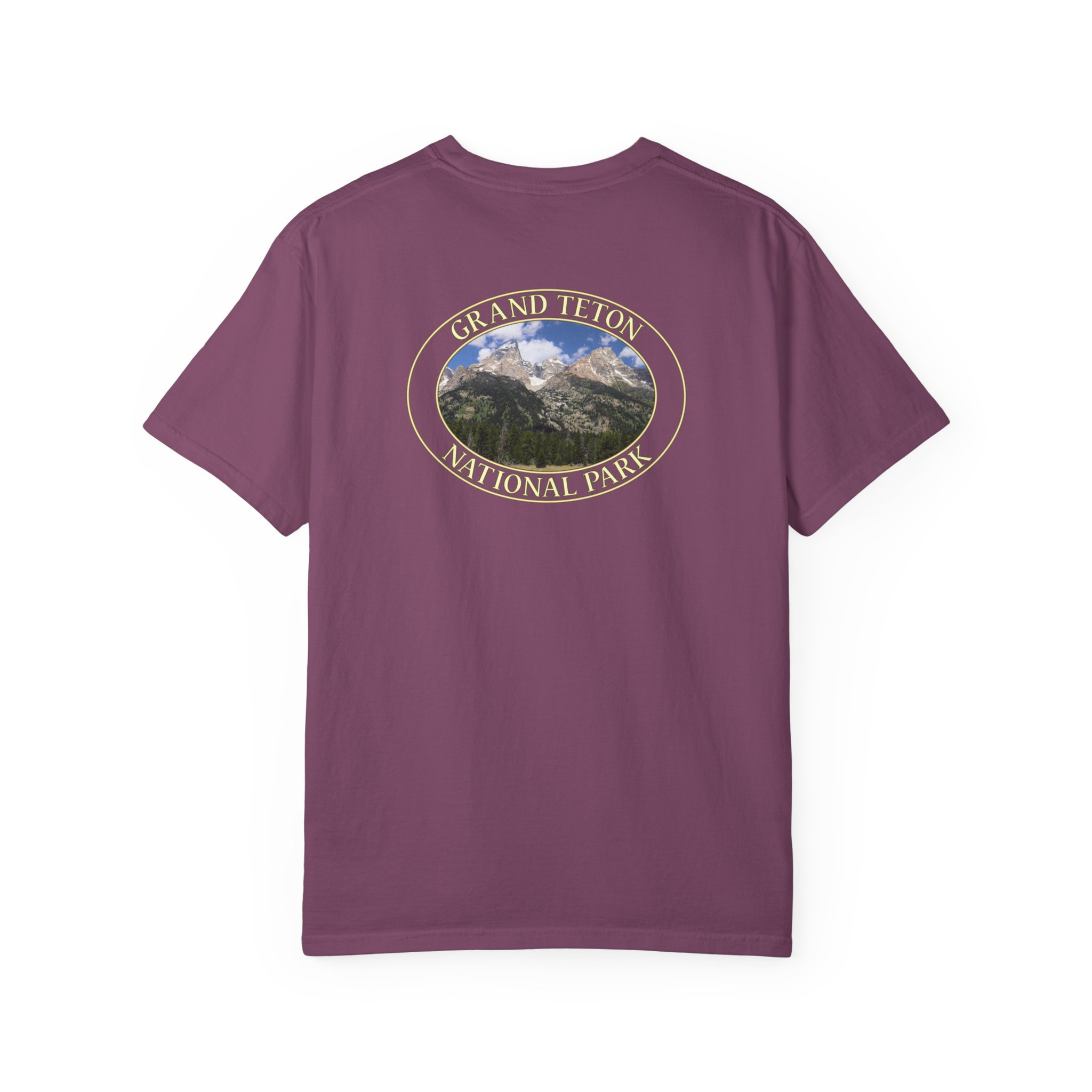 Grand Teton Mountains Scenic Photo Relaxed Fit Garment-Dyed Heavyweight T-Shirt, Grand Teton National Park - Image 26